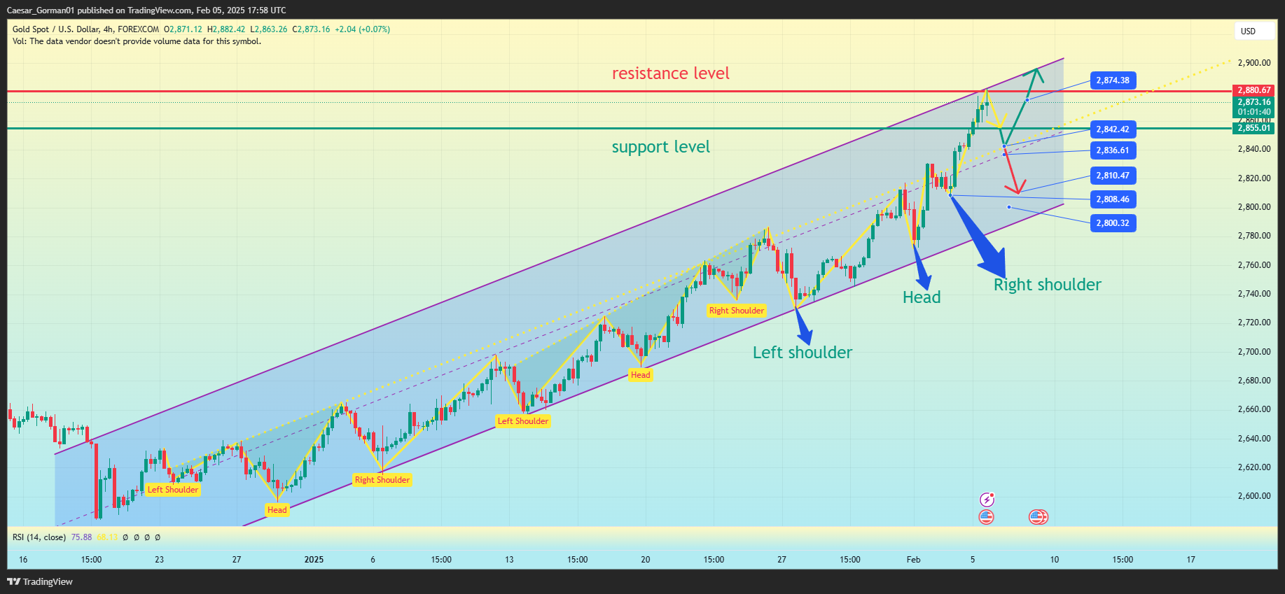 FOREXCOM:XAUUSD Chart Image by Caesar_Gorman01
