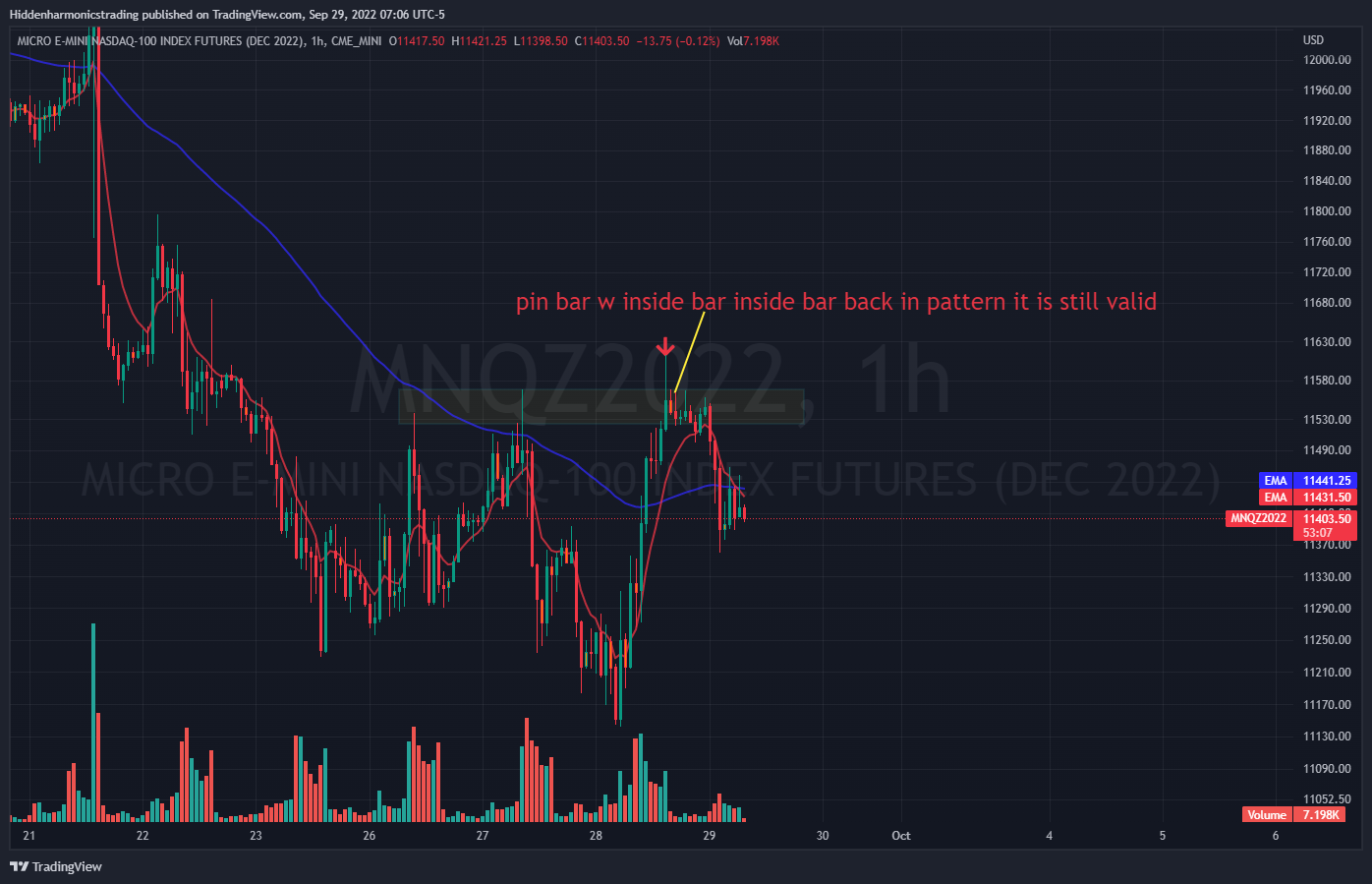 CME_MINI:MNQZ2022 Chart Image by Hiddenharmonicstrading