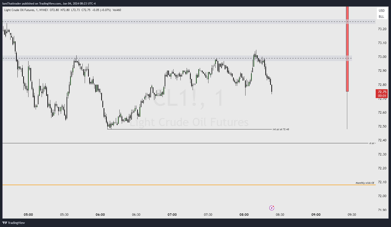 NYMEX:CL1! Chart Image by IamThattrader