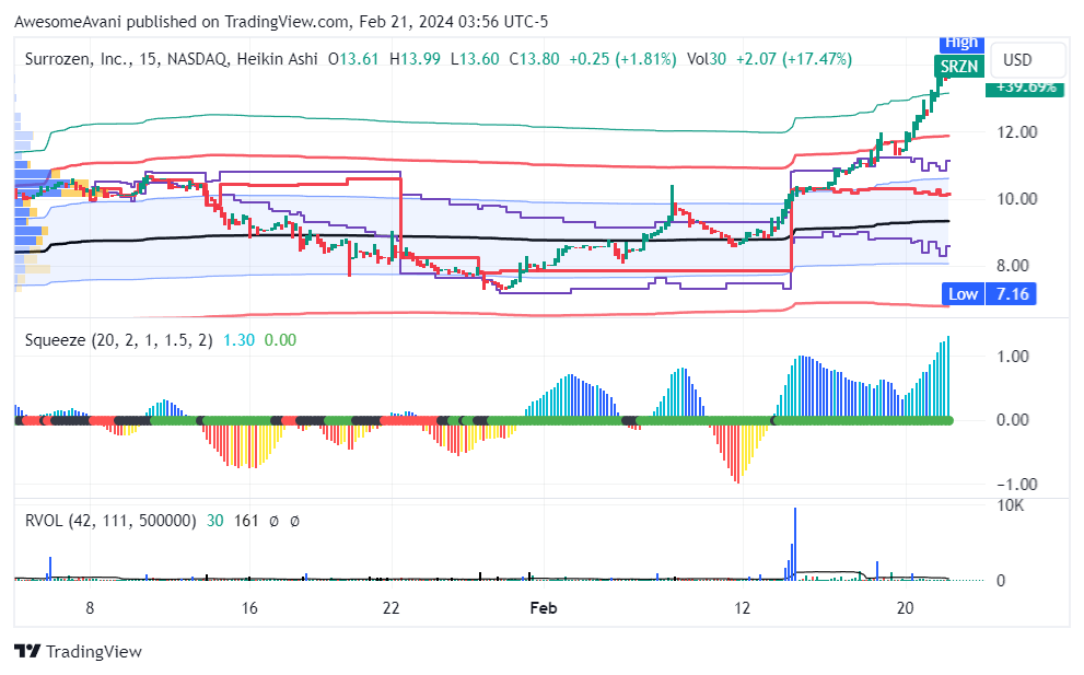 BATS:SRZN Chart Image by AwesomeAvani