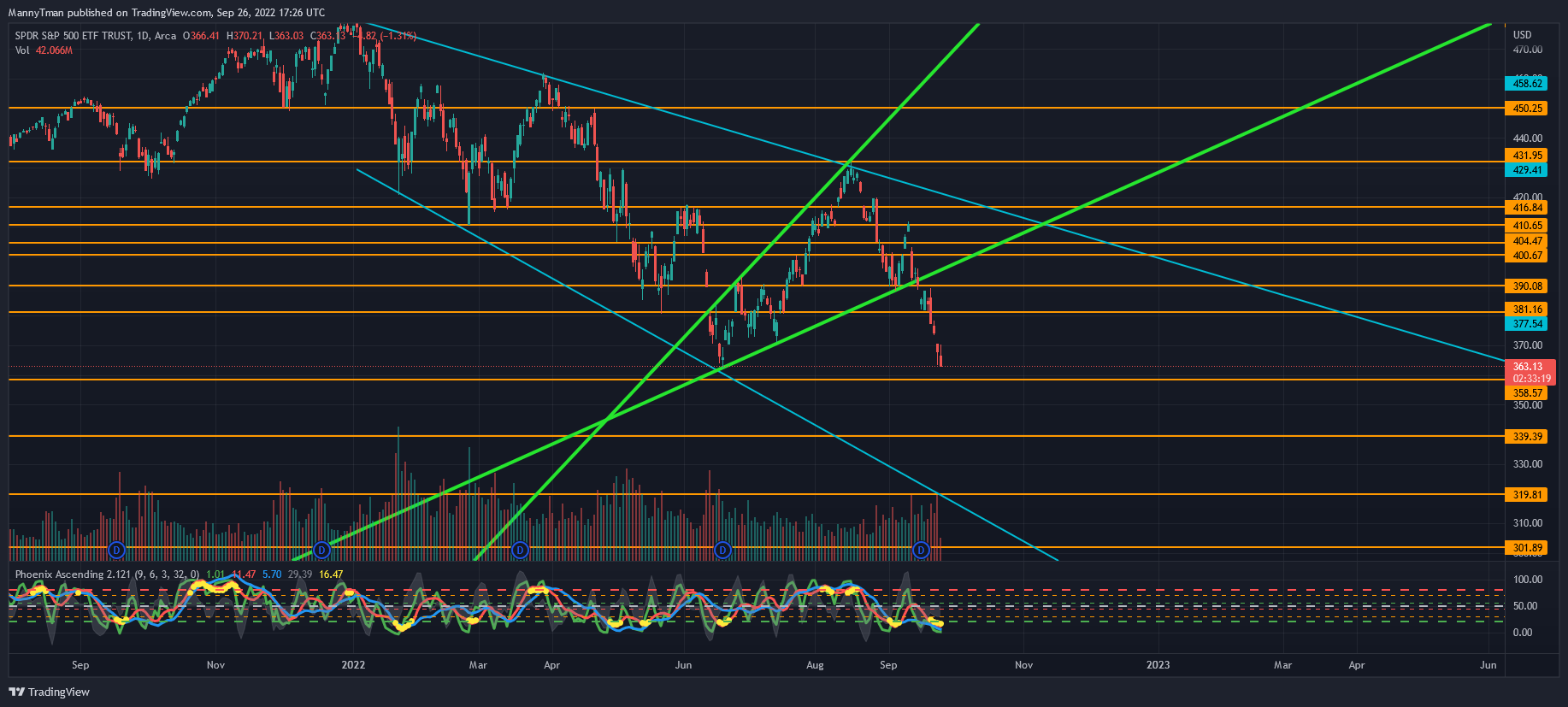 AMEX:SPY Chart Image by MannyTman