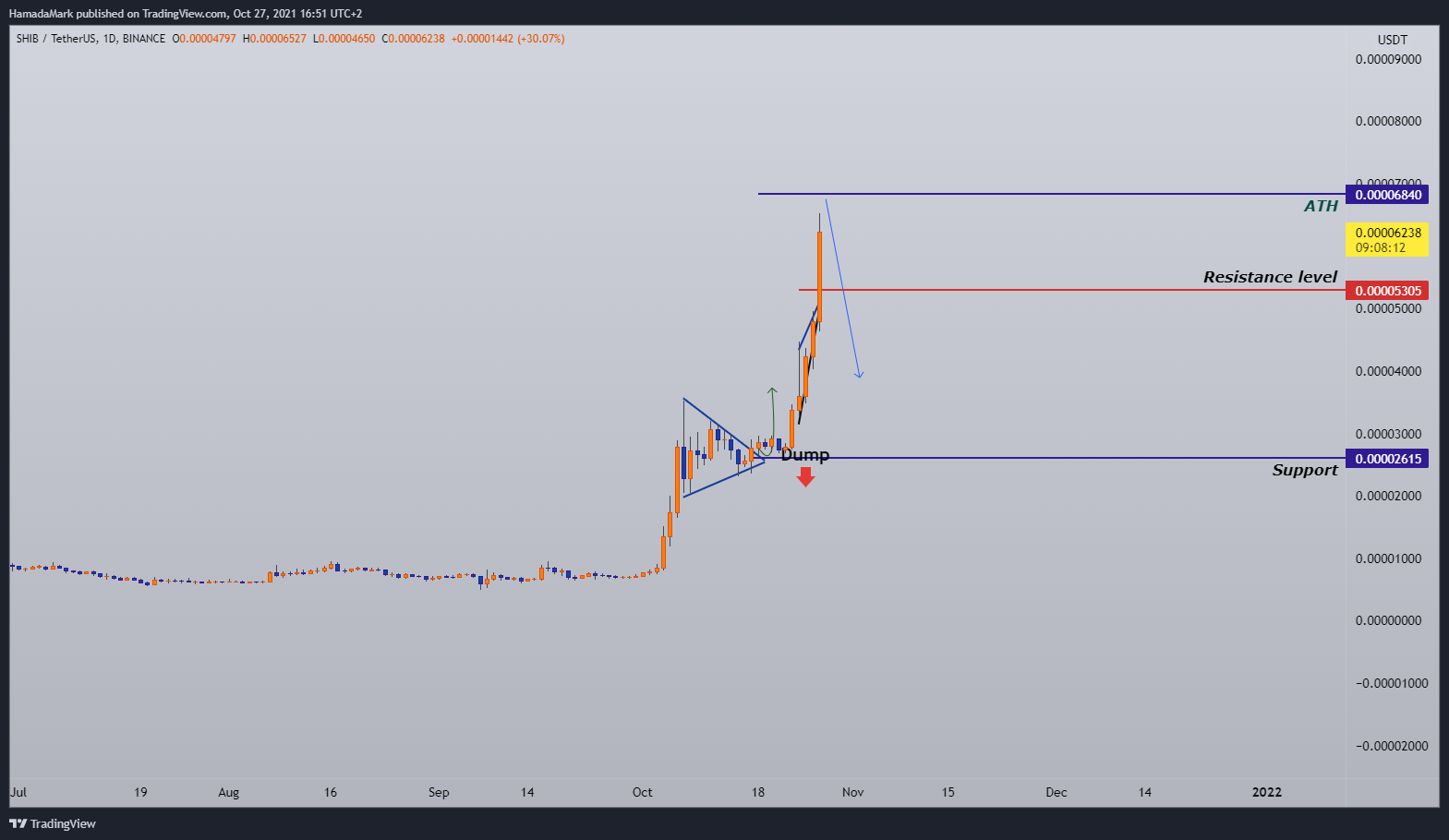 BINANCE:SHIBUSDT Chart Image by HamadaMark
