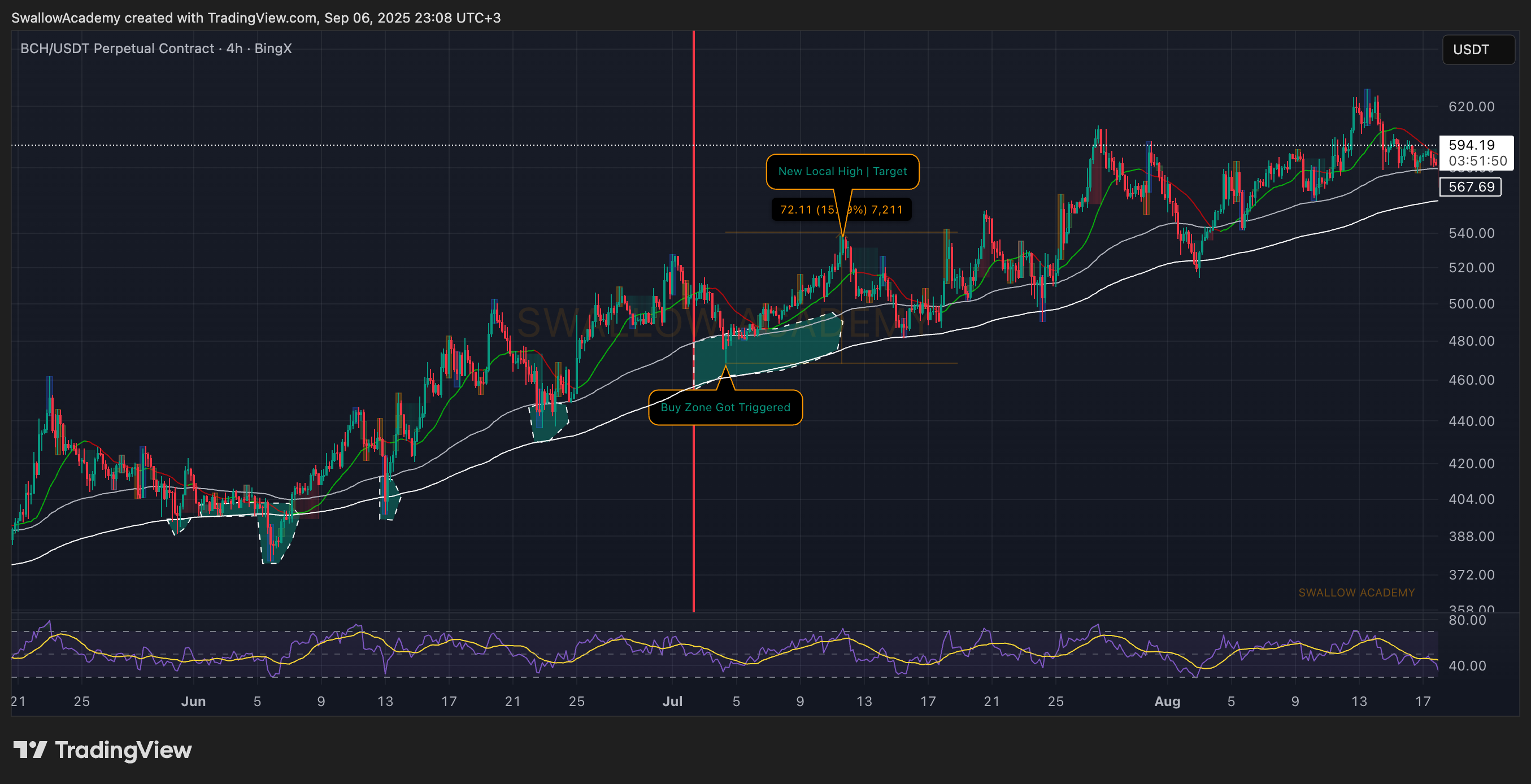 BINGX:BCHUSDT.P Chart Image by SwallowAcademy