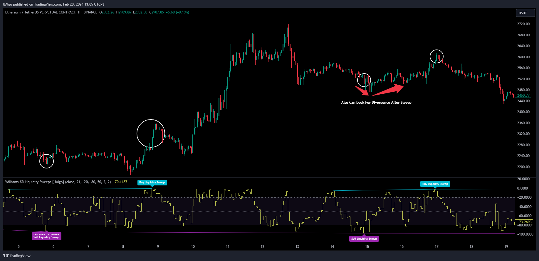 BINANCE:ETHUSDT.P Chart Image by UAlgo