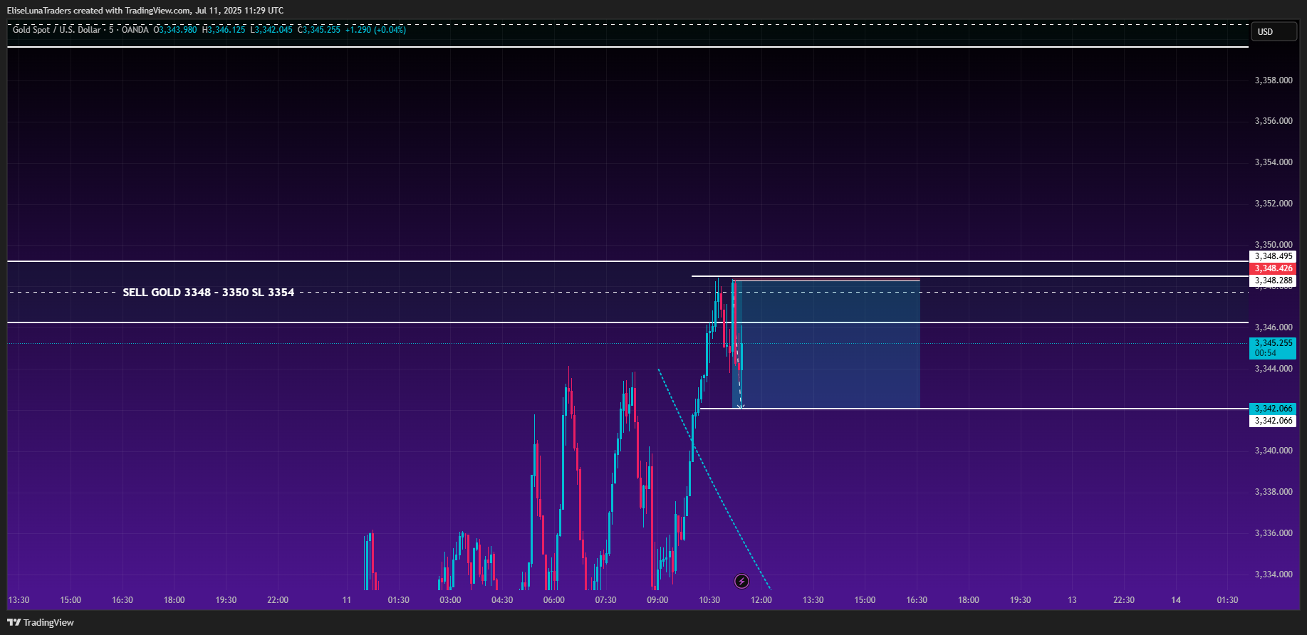 OANDA:XAUUSD Chart Image by EliseLunaTraders
