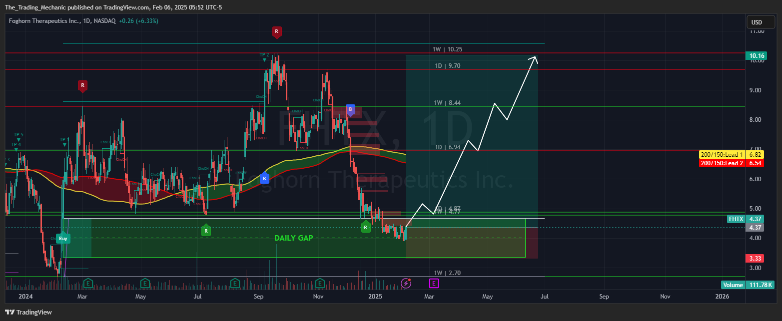 BATS:FHTX Chart Image by The_Trading_Mechanic