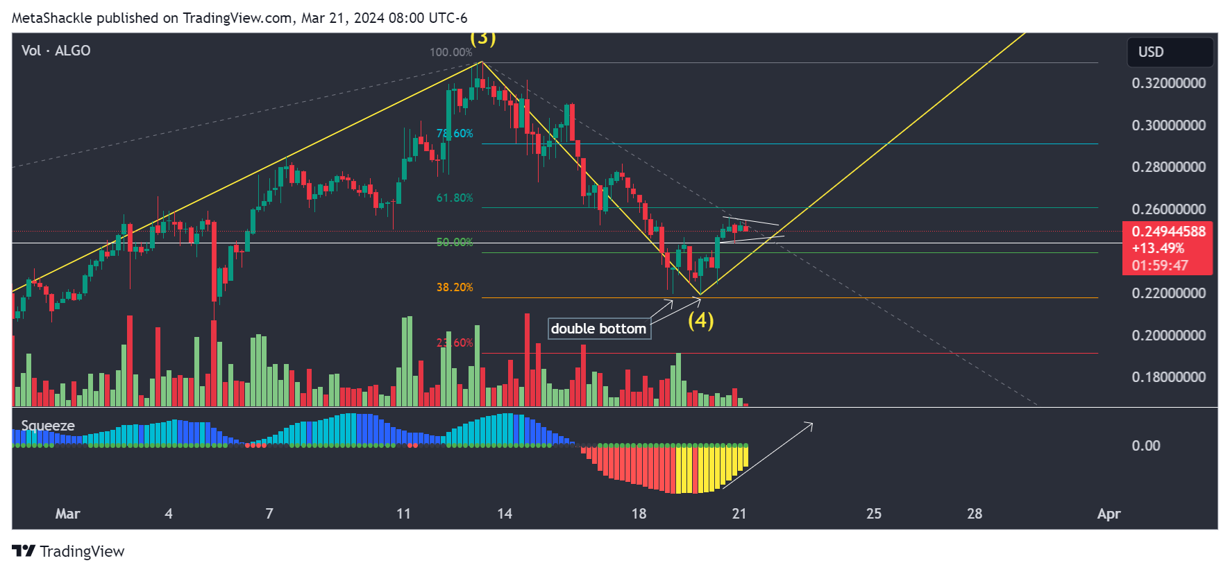 BINANCE:ALGOUSD Chart Image by MetaShackle