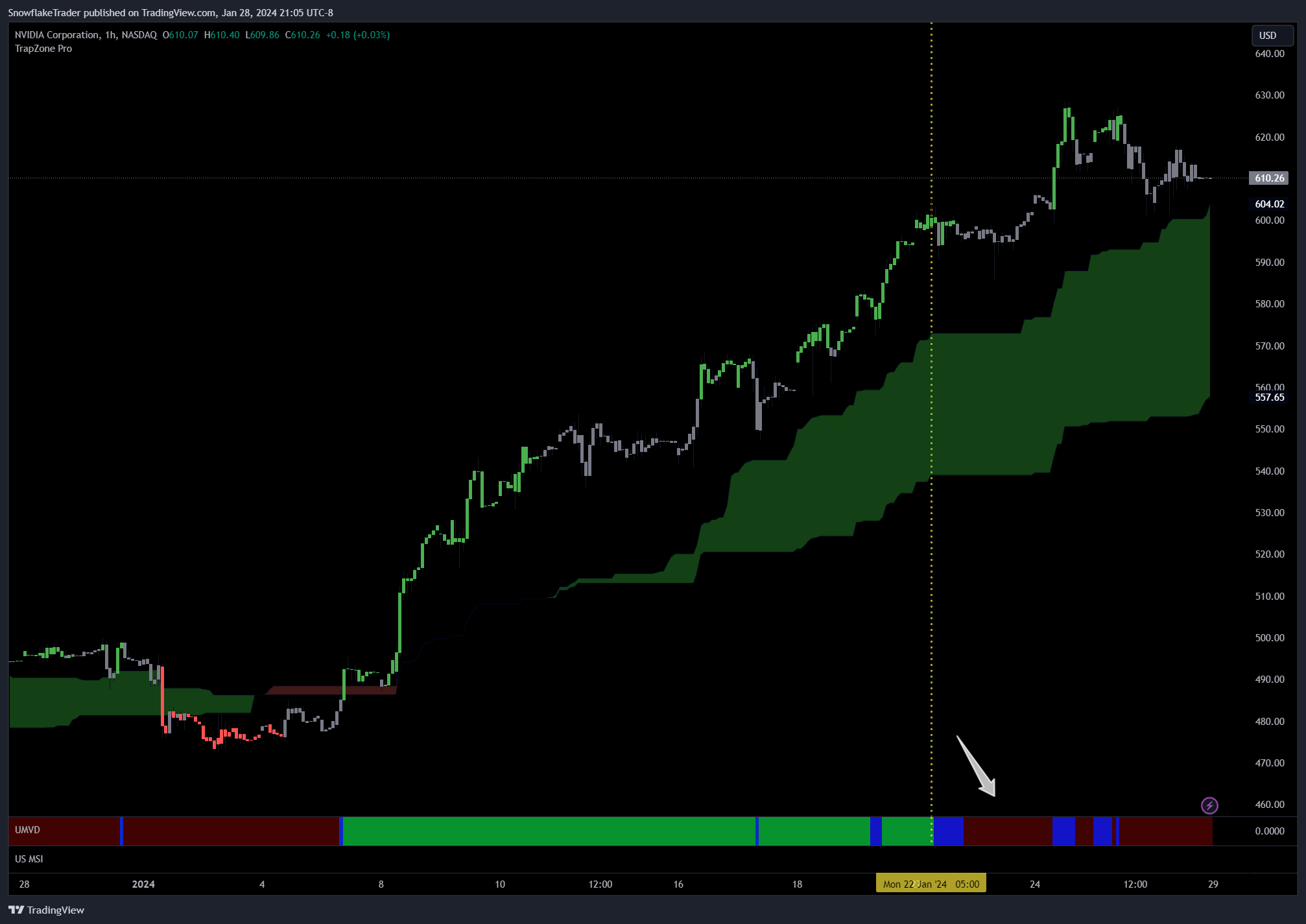 NASDAQ:NVDA Chart Image by SnowflakeTrader