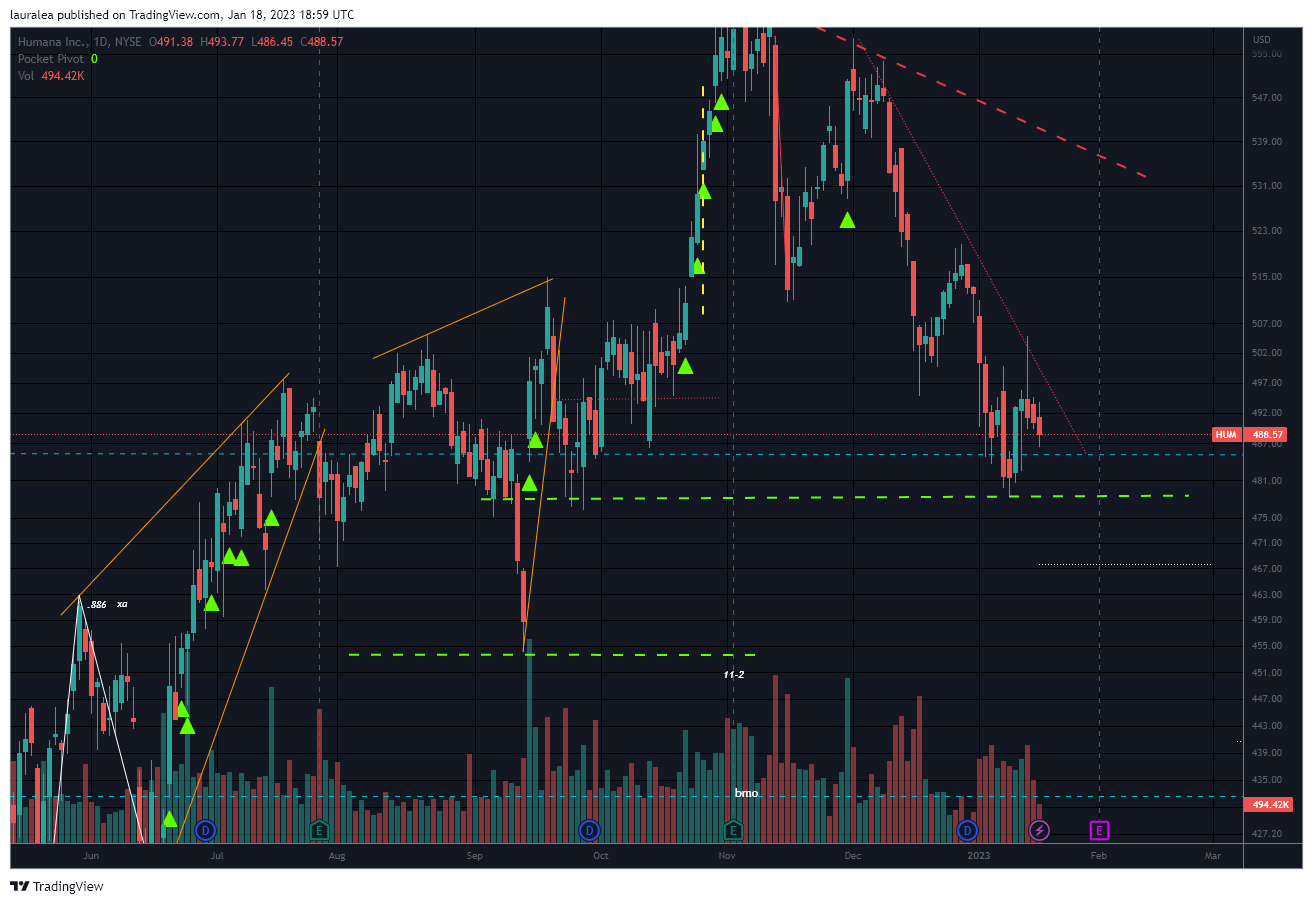 NYSE:HUM Chart Image by lauralea