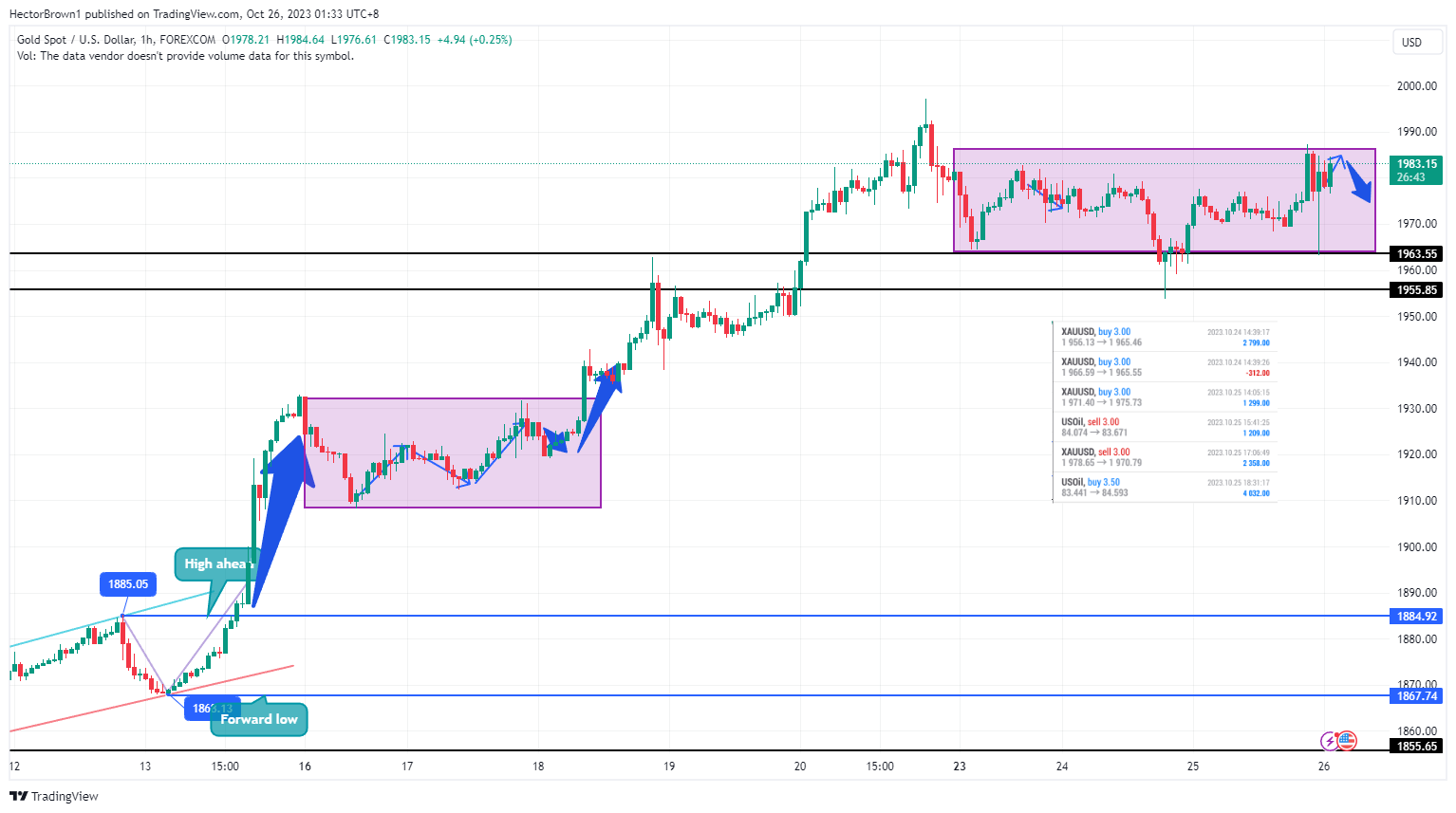 FOREXCOM:XAUUSD Chart Image by HectorBrown1