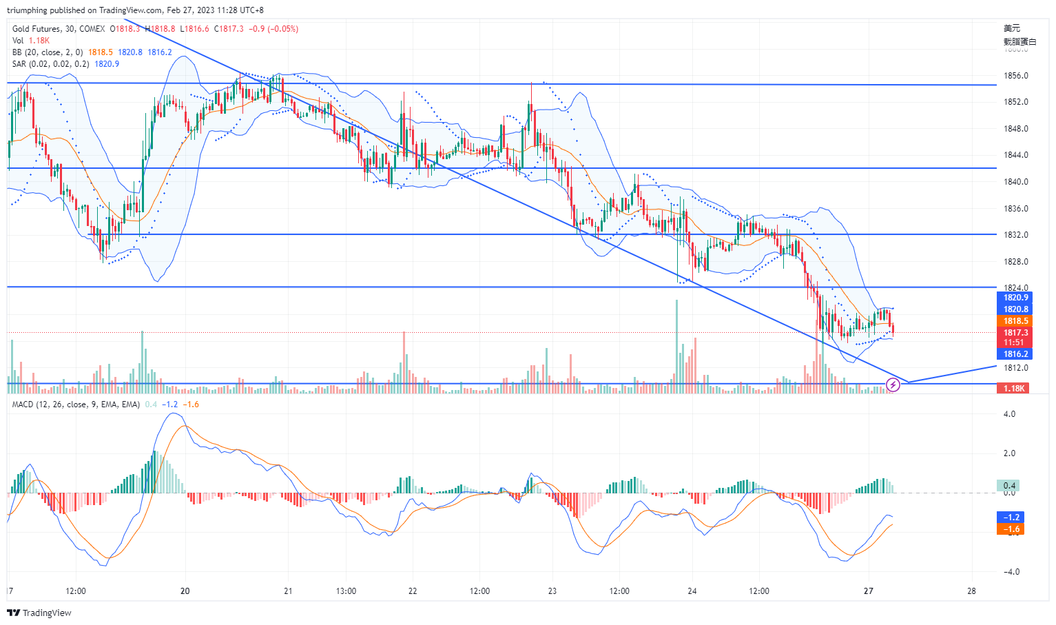 COMEX:GC1! Chart Image by triumphing
