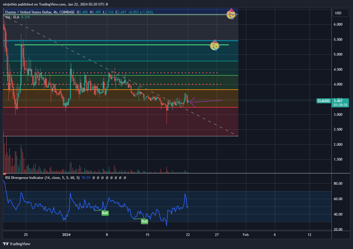 COINBASE:ELAUSD Chart Image by ninjethix