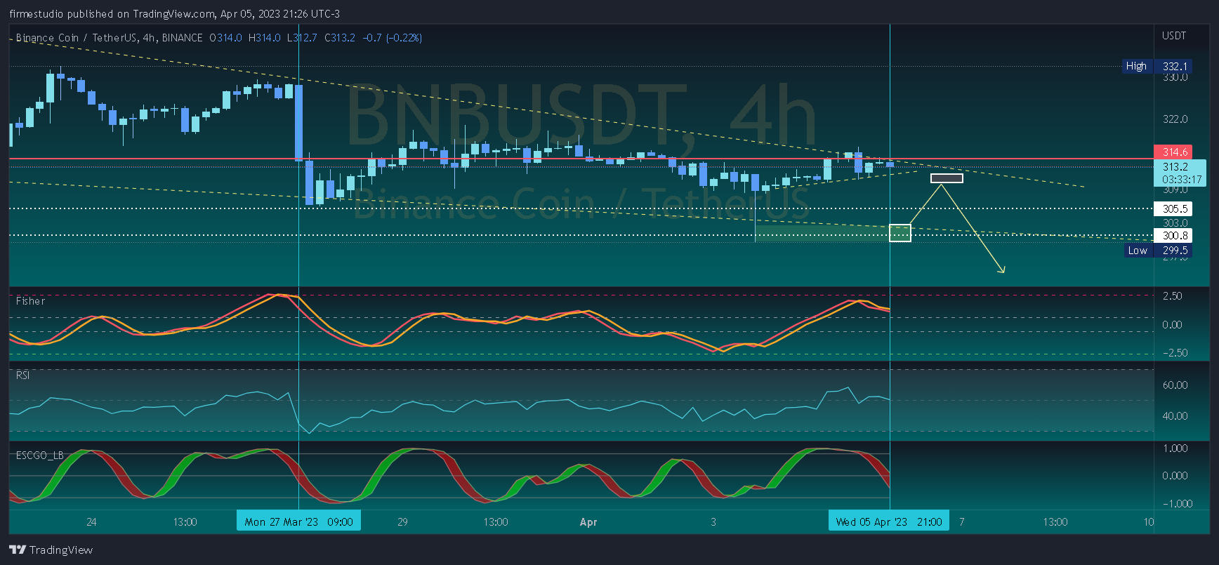 BINANCE:BNBUSDT Chart Image by firmestudio