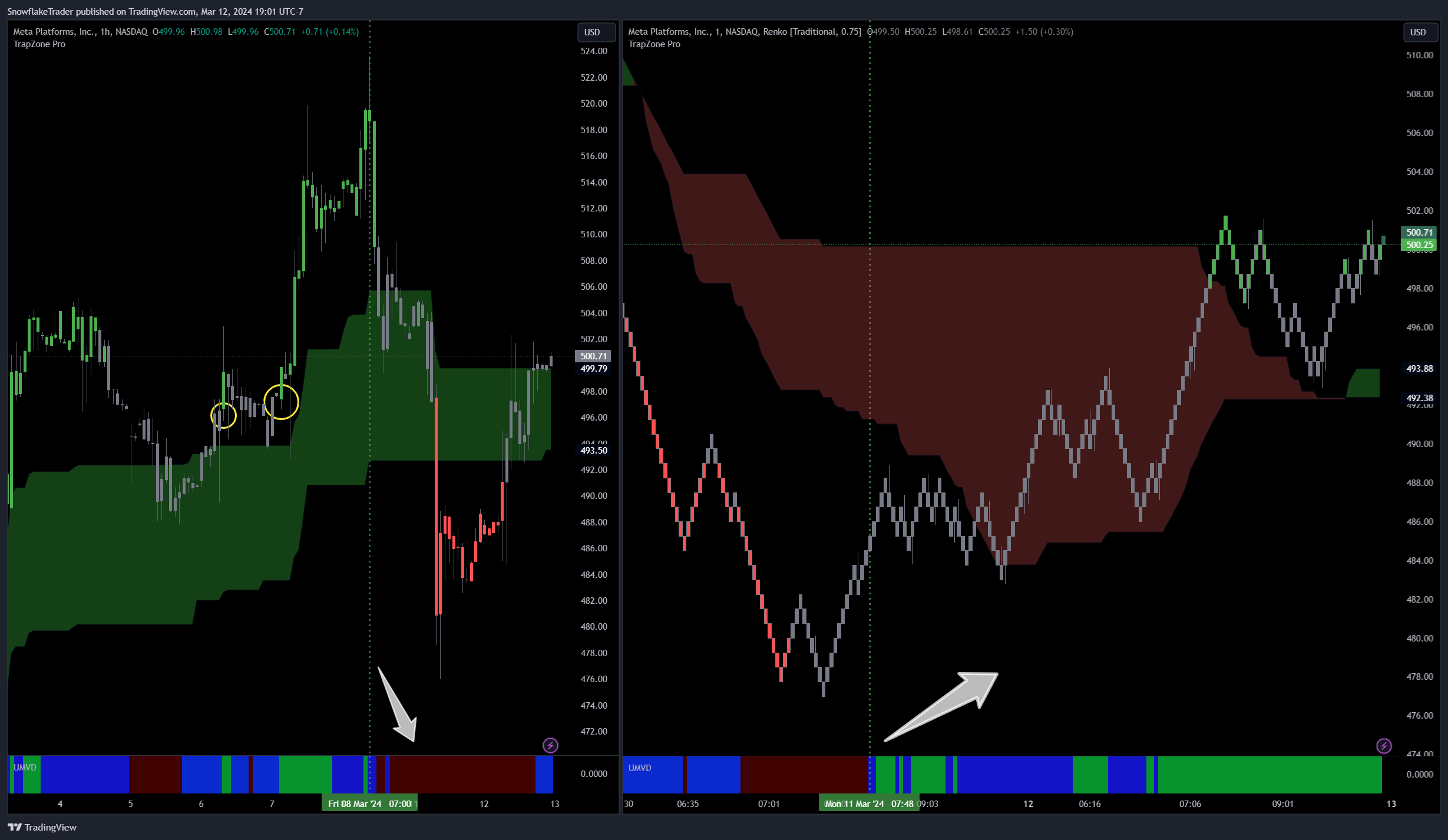NASDAQ:META Chart Image by SnowflakeTrader