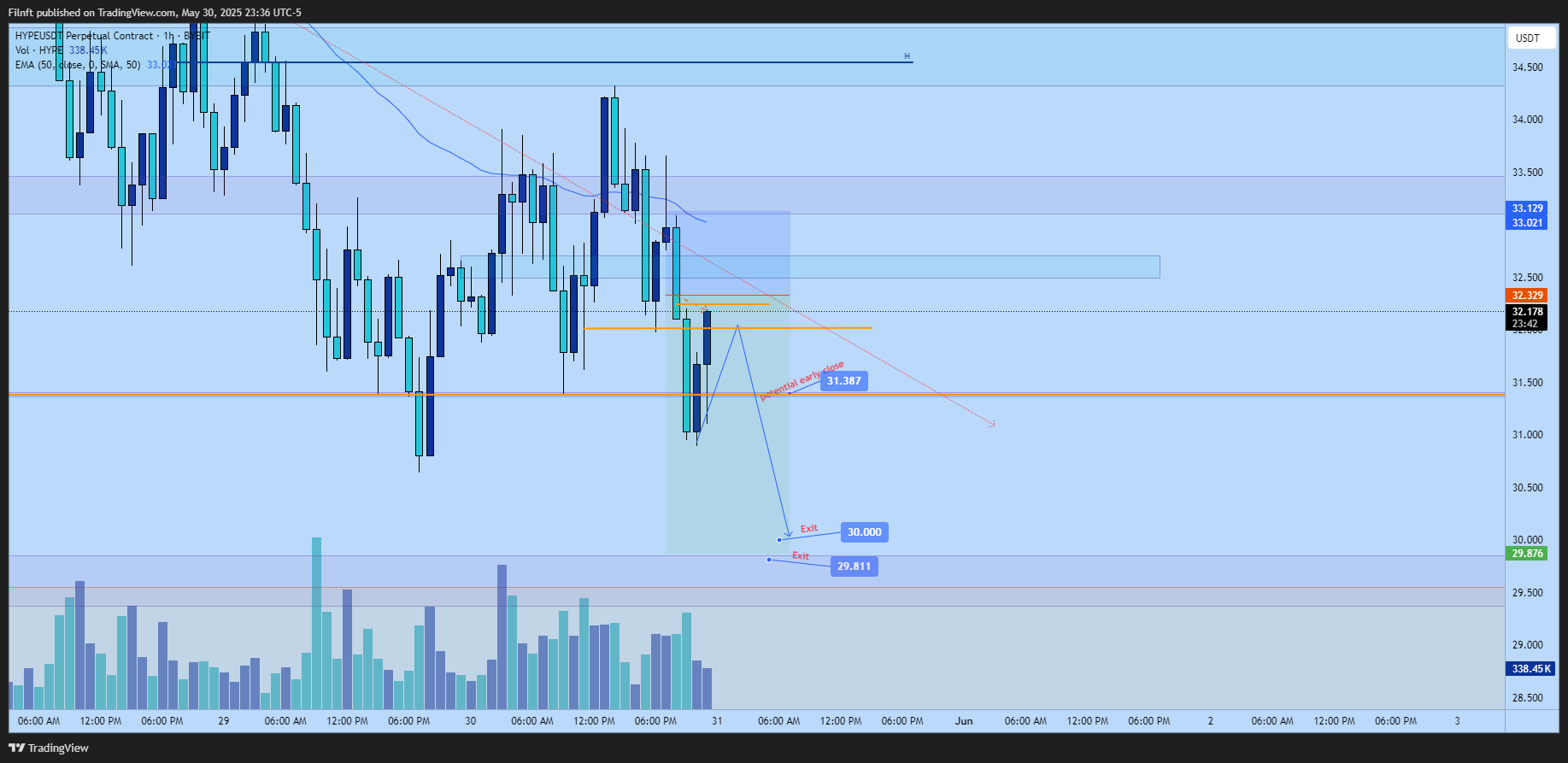 BYBIT:HYPEUSDT.P Chart Image by Filnft