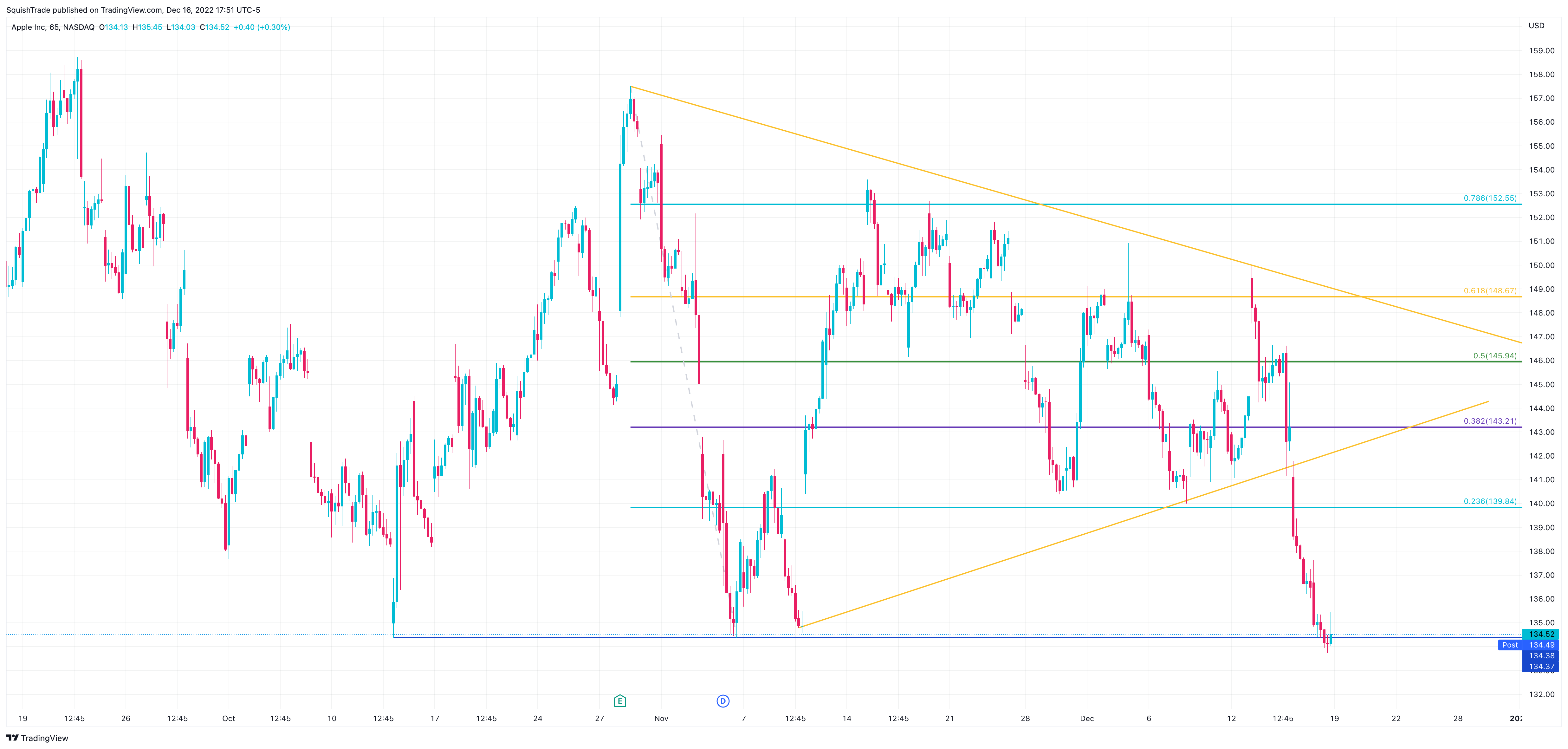 NASDAQ:AAPL Chart Image by SquishTrade