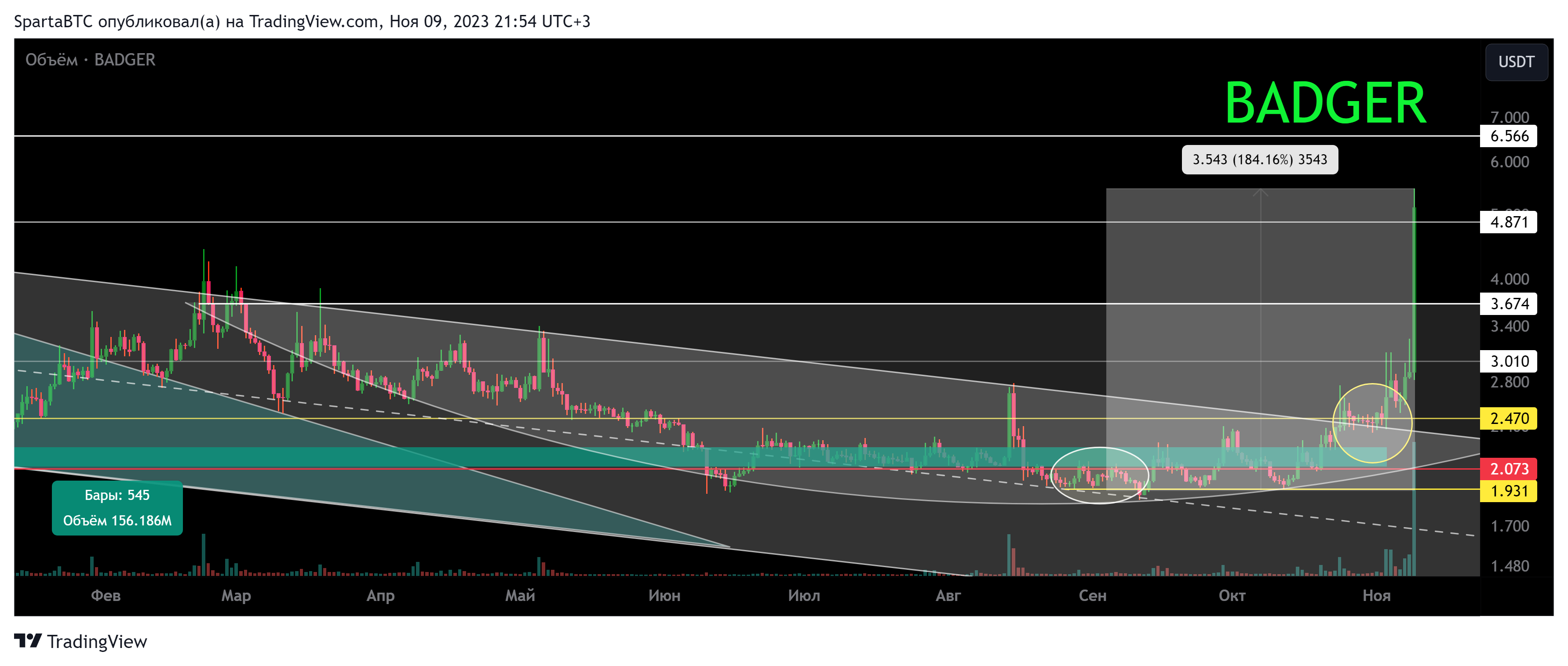 BINANCE:BADGERUSDT Chart Image by SpartaBTC