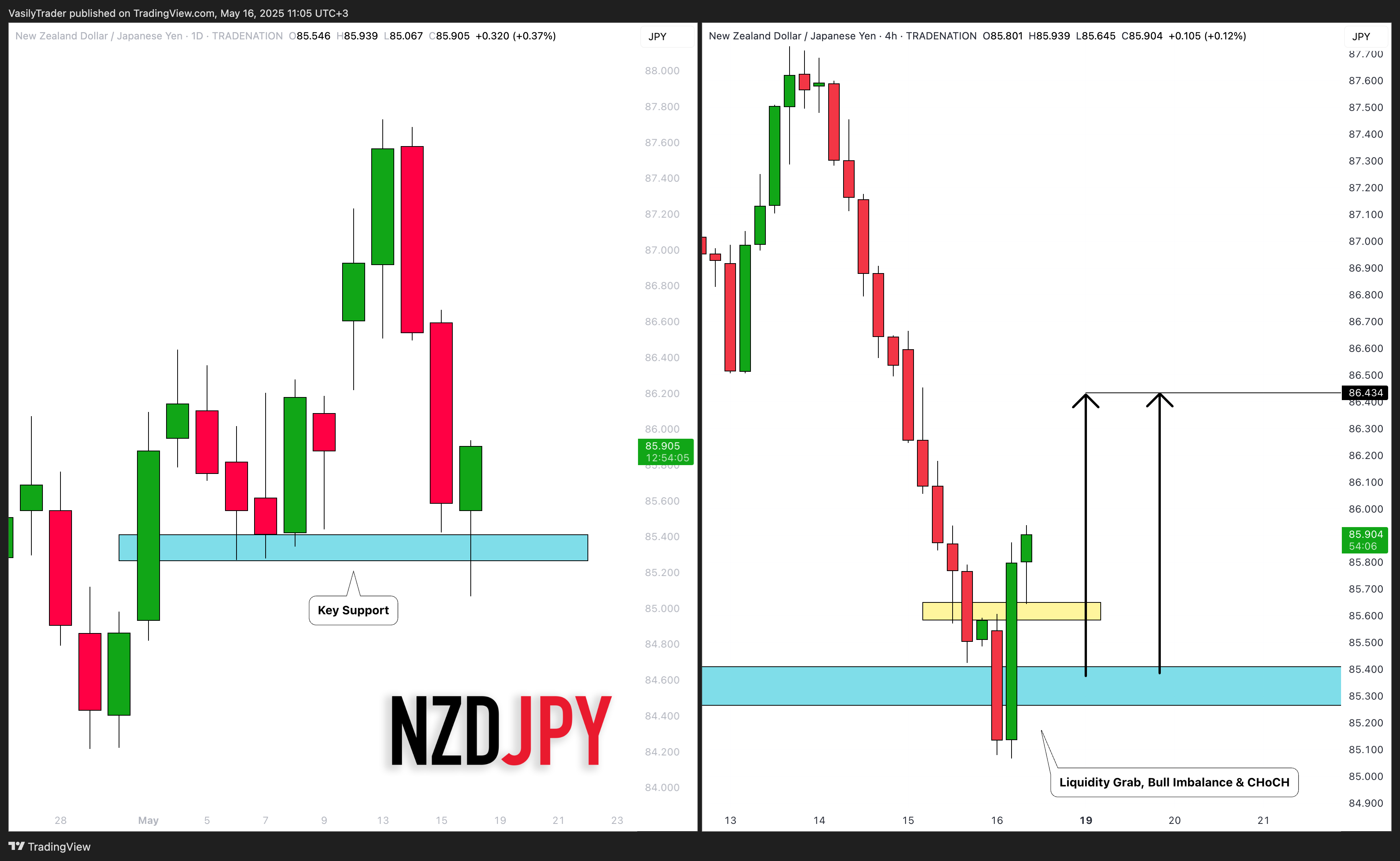 TRADENATION:NZDJPY Chart Image by VasilyTrader