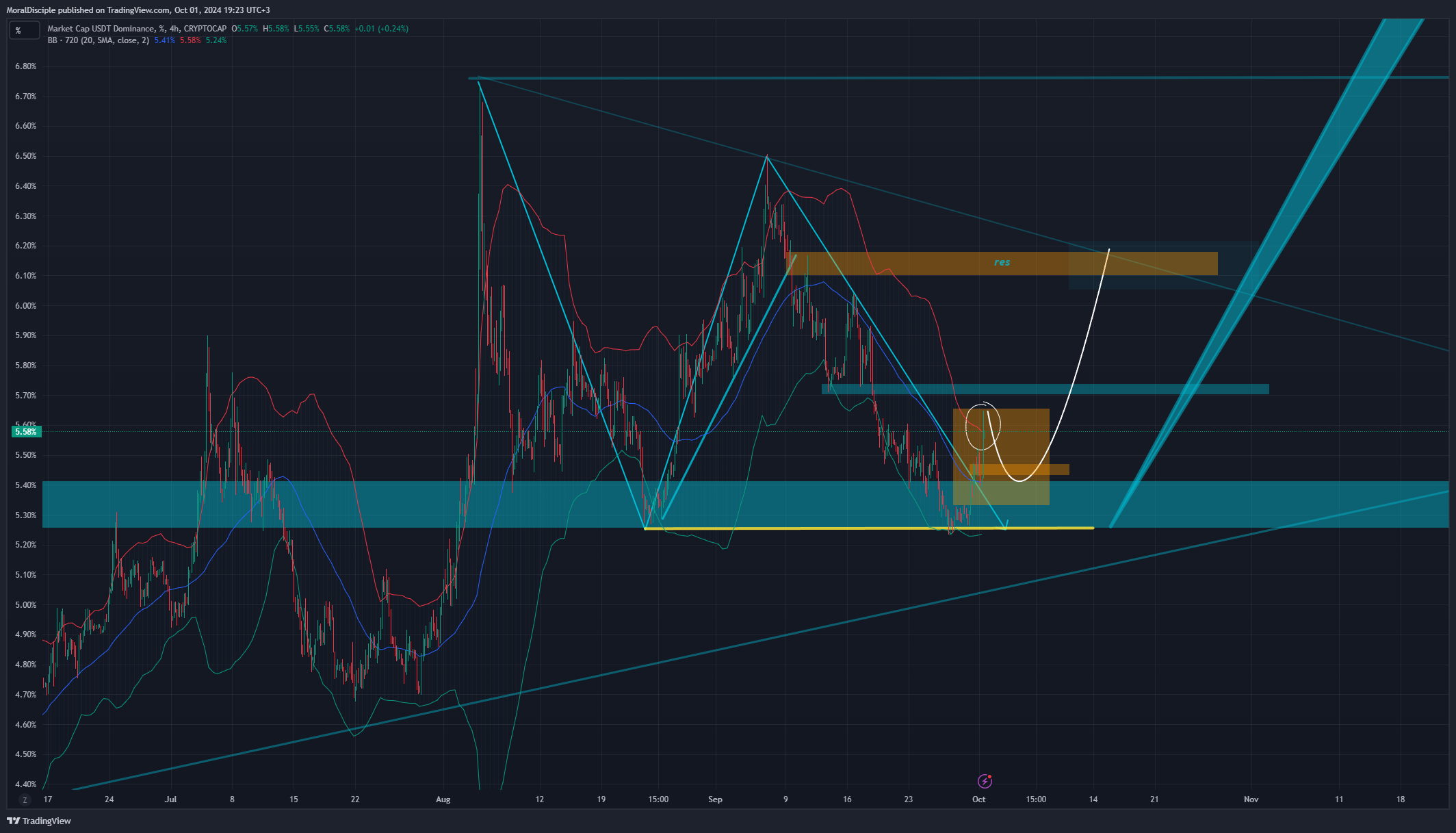 CRYPTOCAP:USDT.D Chart Image by MoralDisciple