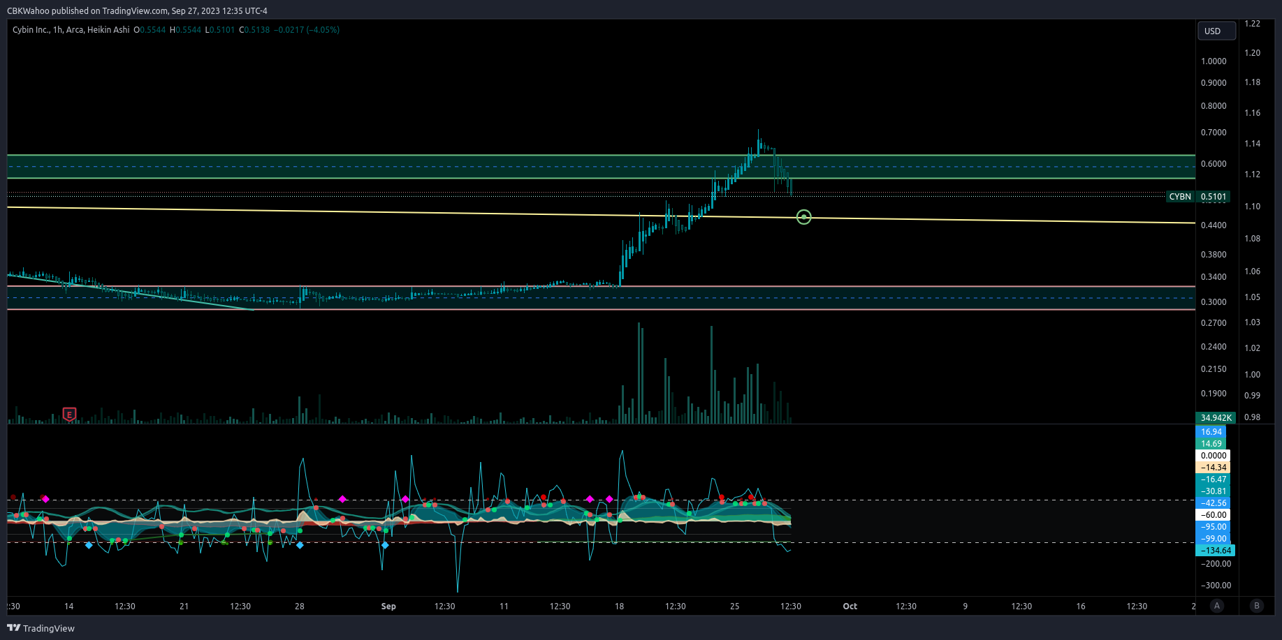 BATS:CYBN Chart Image by CBKWahoo