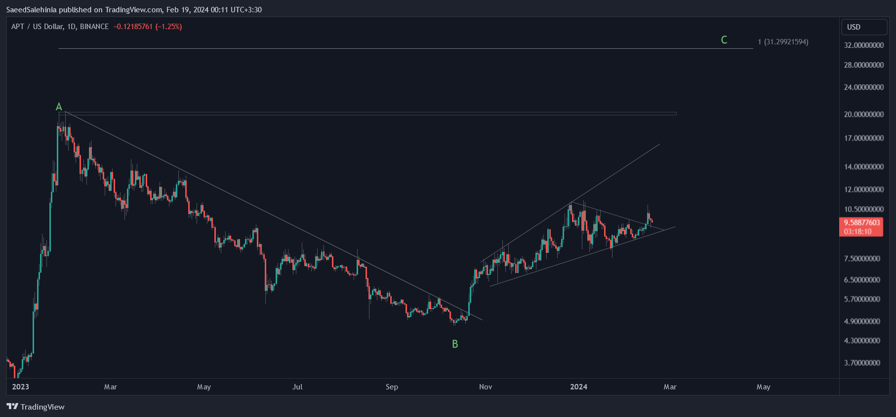 BINANCE:APTUSD Chart Image by SaeedSalehinia