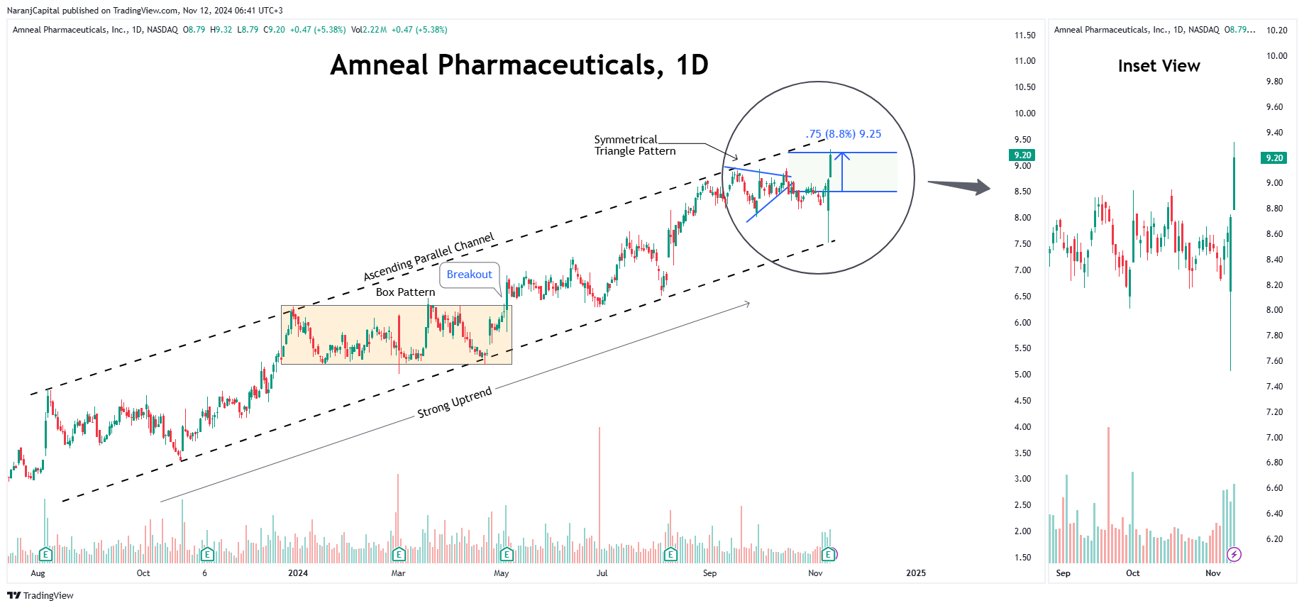 BATS:AMRX Chart Image by NaranjCapital