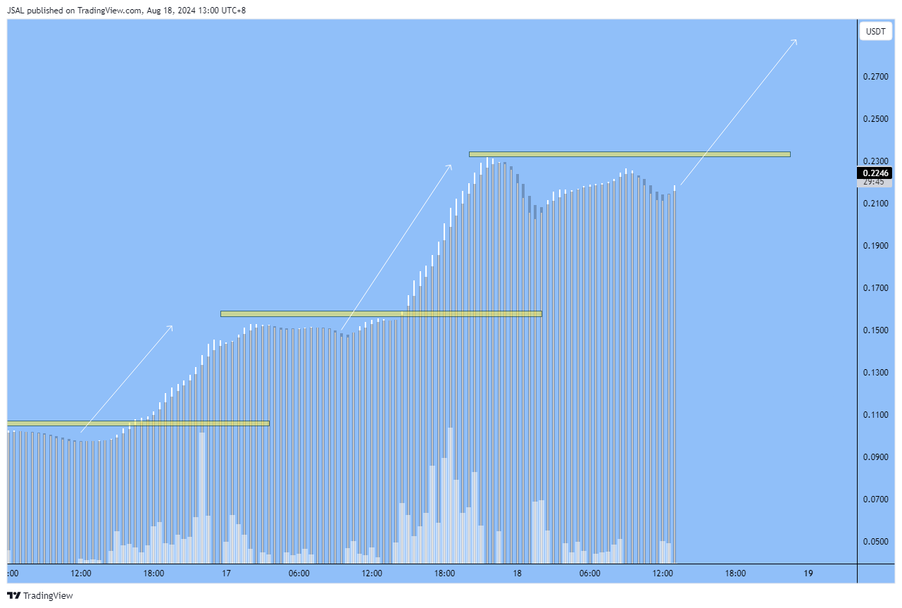 BINANCE:RAREUSDT Chart Image by JSAL
