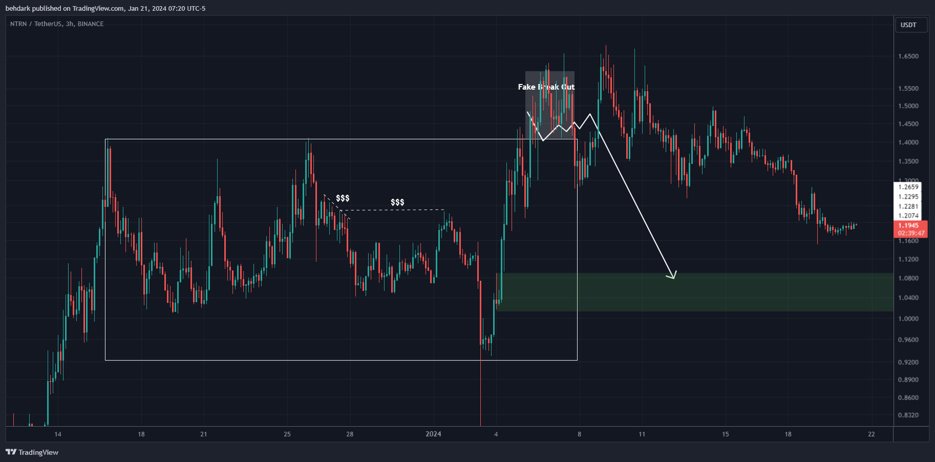 BINANCE:NTRNUSDT Chart Image by behdark