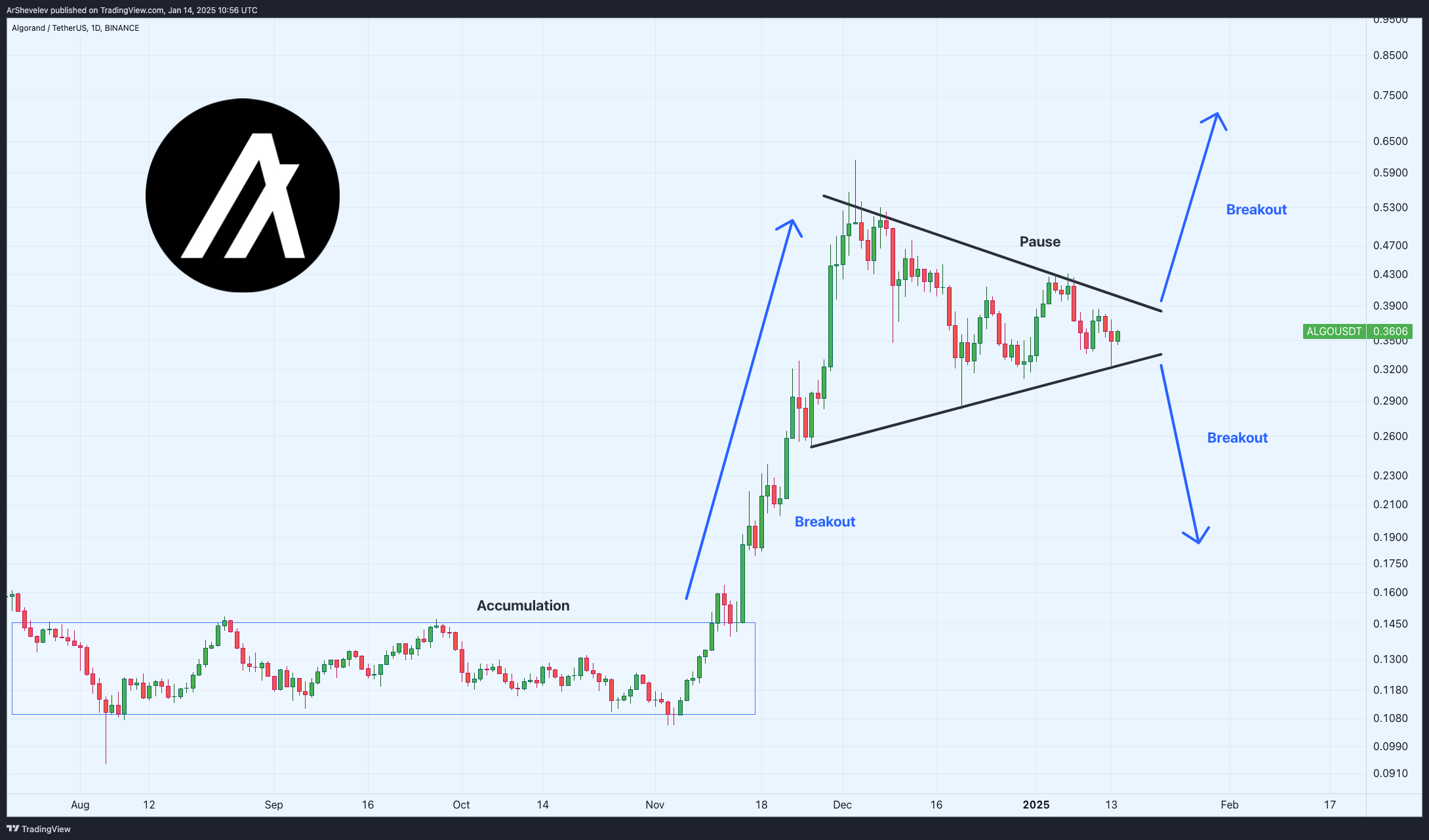 BINANCE:ALGOUSDT Chart Image by ArtemFuturesTrading