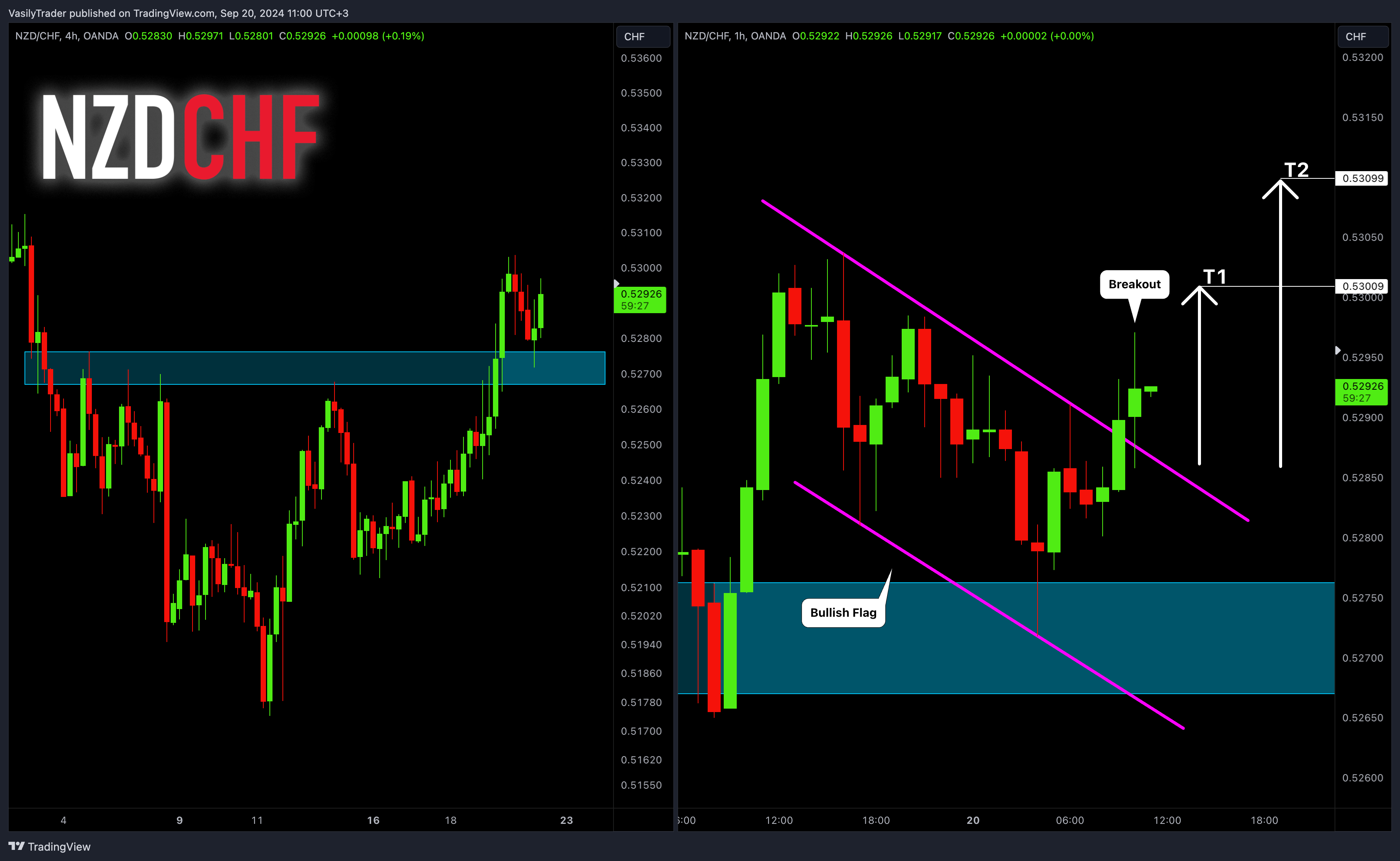 OANDA:NZDCHF Chart Image by VasilyTrader