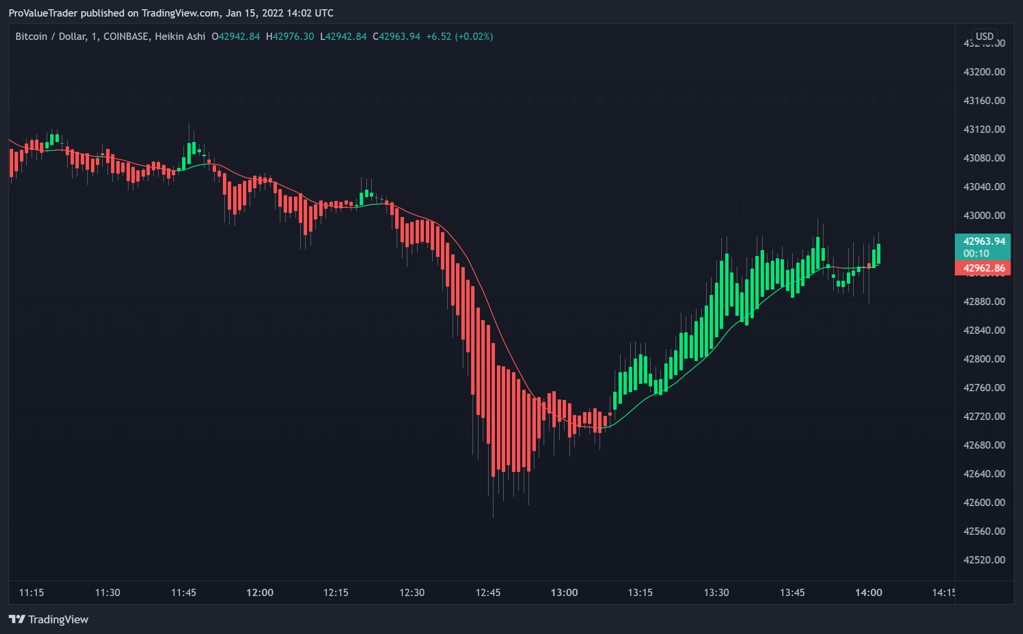 COINBASE:BTCUSD Chart Image by ProValueTrader