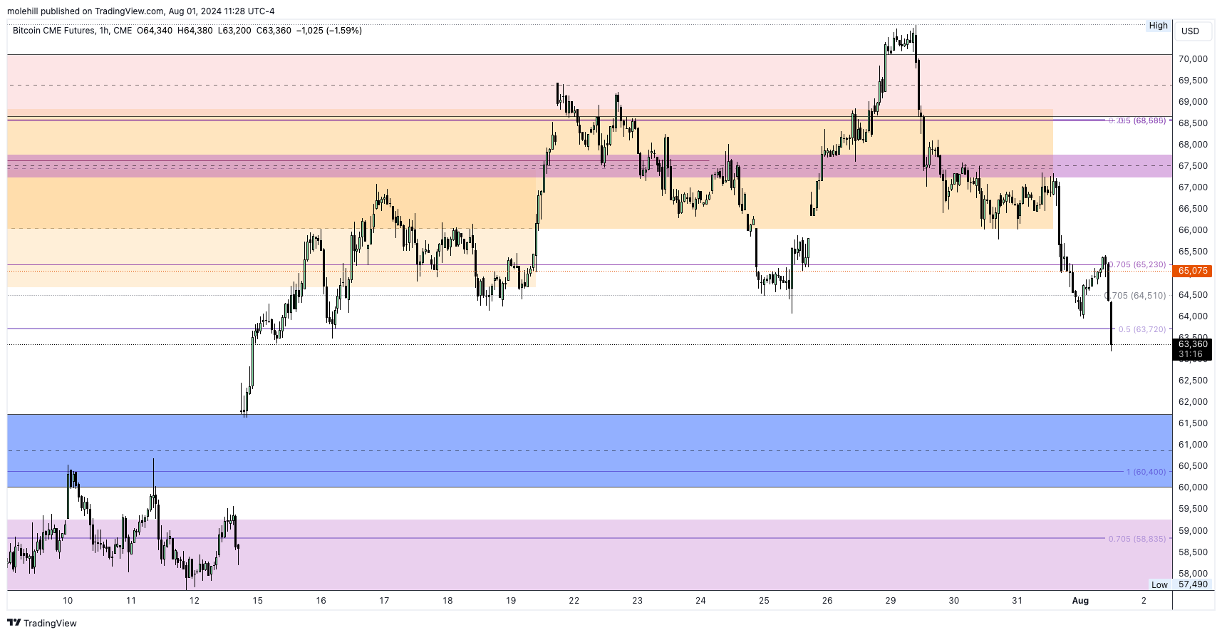 CME:BTC1! Chart Image by molehill