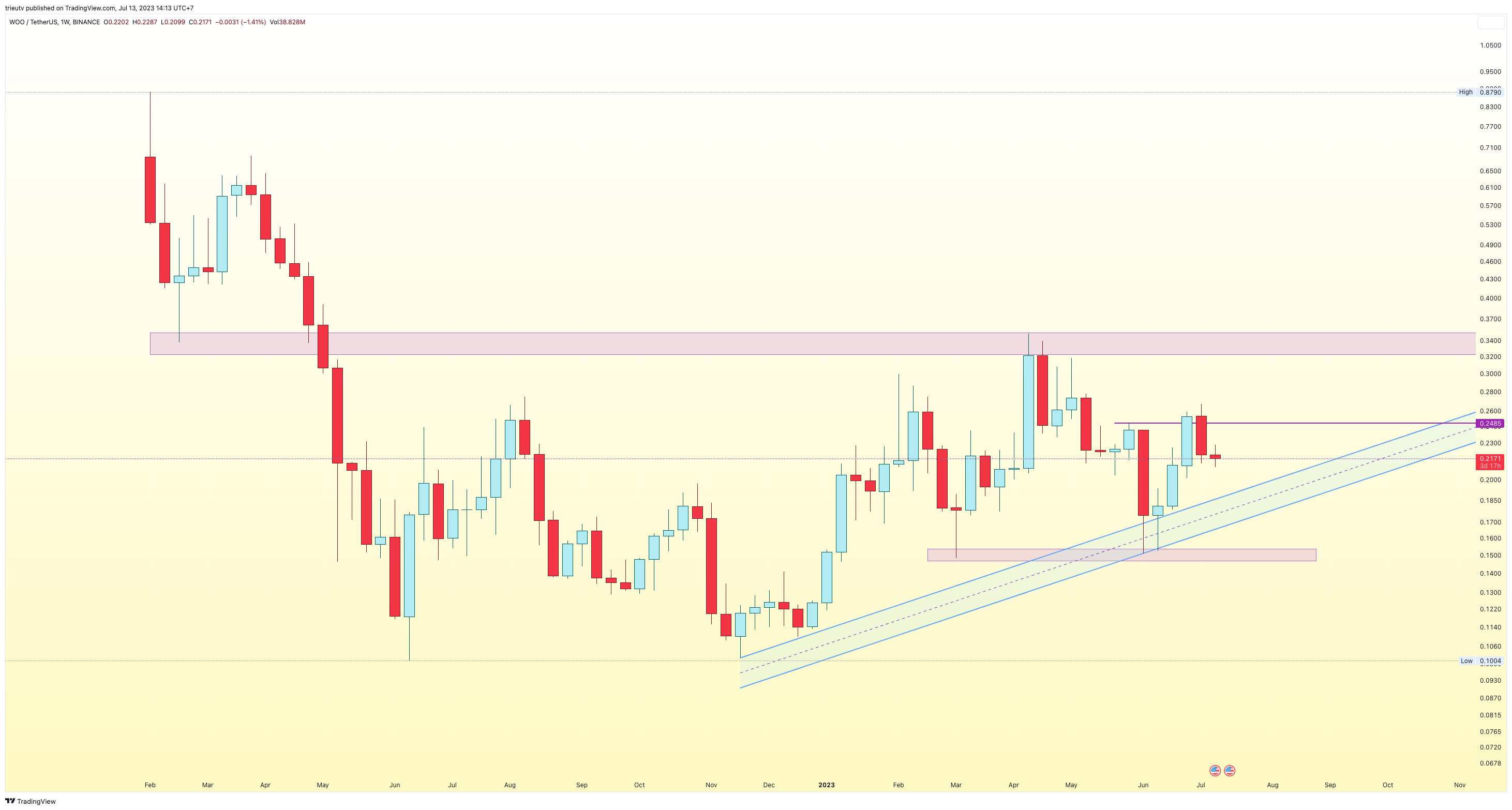 BINANCE:WOOUSDT Chart Image by trieutv