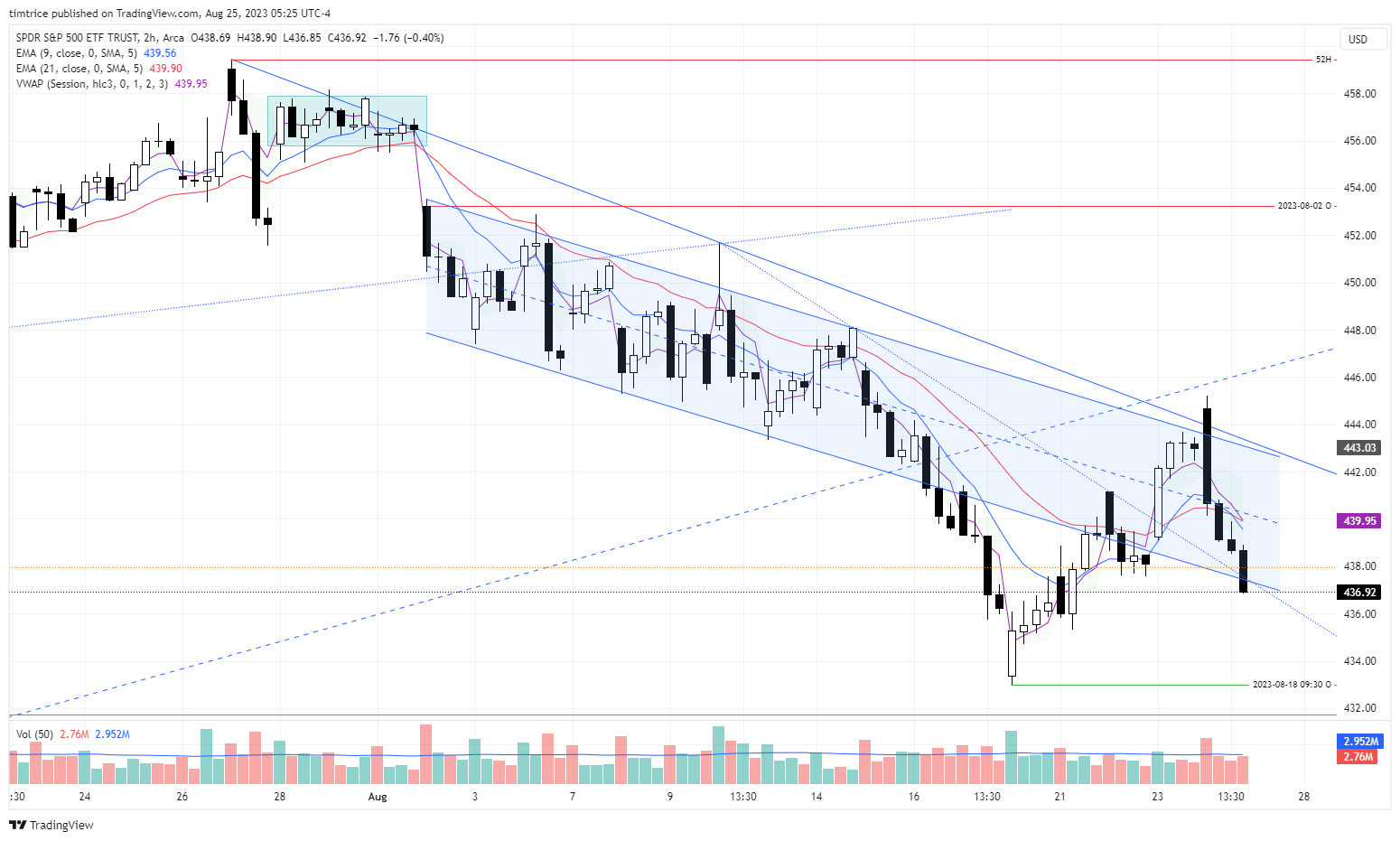 AMEX:SPY Chart Image by timtrice