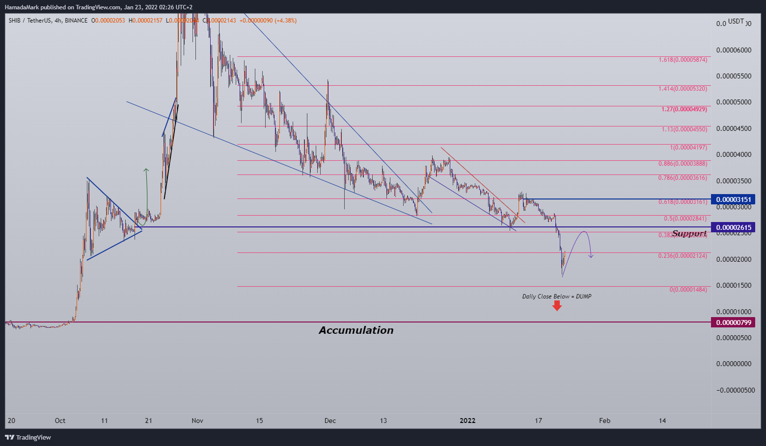 BINANCE:SHIBUSDT Chart Image by HamadaMark