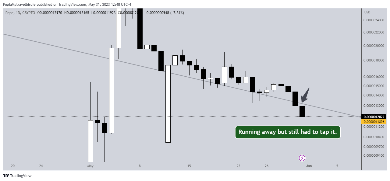 CRYPTO:PEPEUSD Chart Image by PopiaMytravelbirdie
