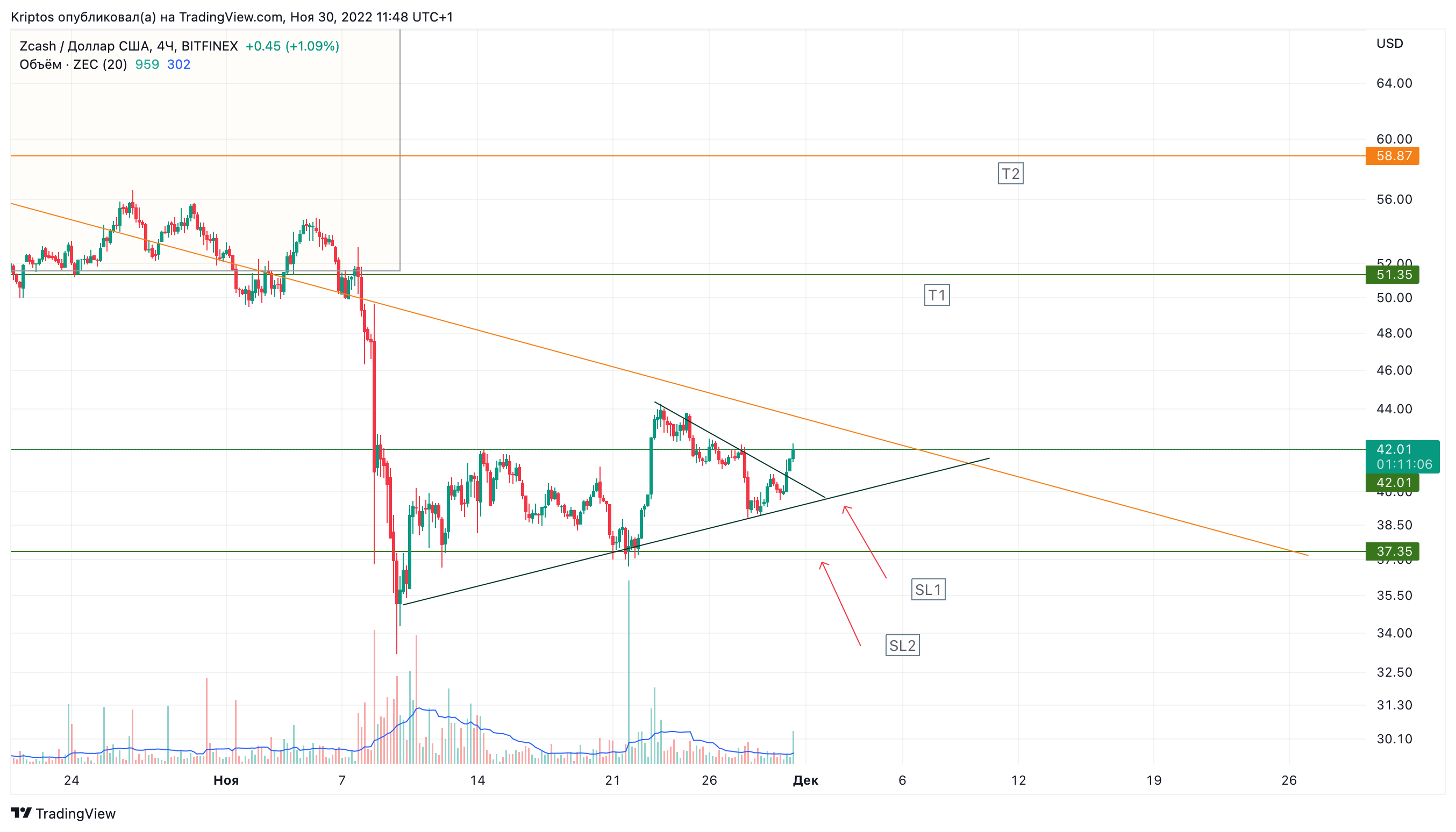 BITFINEX:ZECUSD Chart Image by Kirill_Gaitan