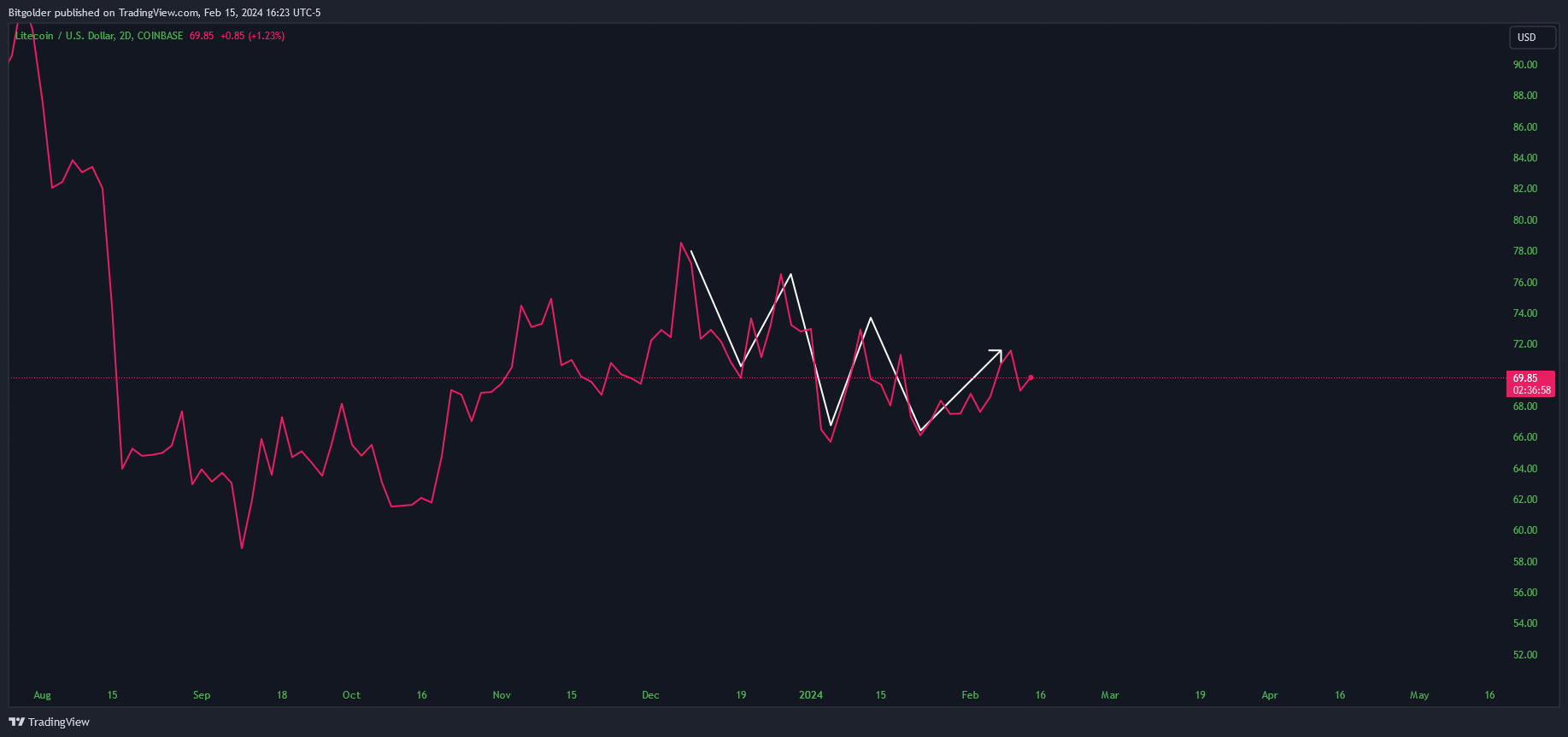 COINBASE:LTCUSD Chart Image by Bitgolder