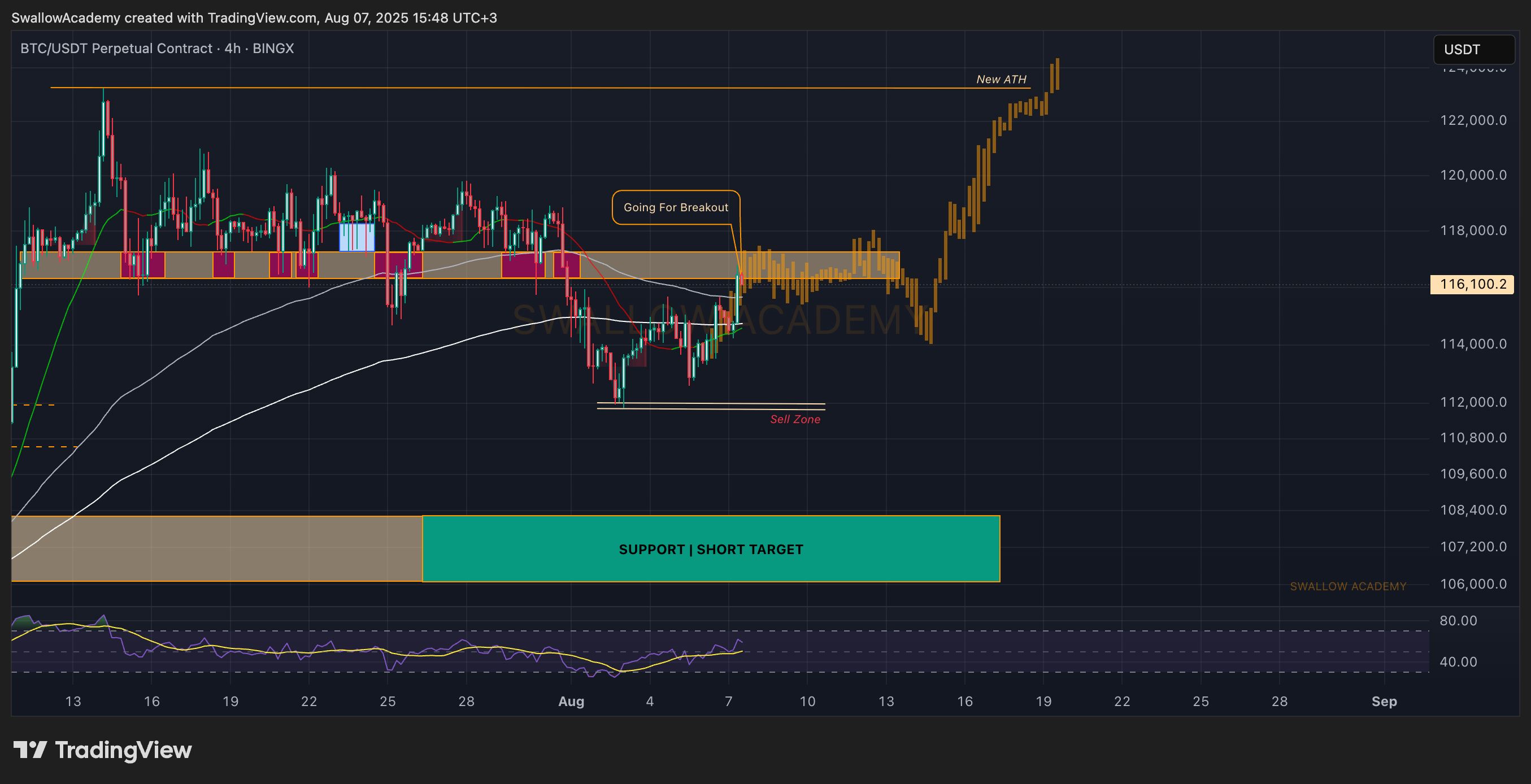 BINGX:BTCUSDT.P Chart Image by SwallowAcademy