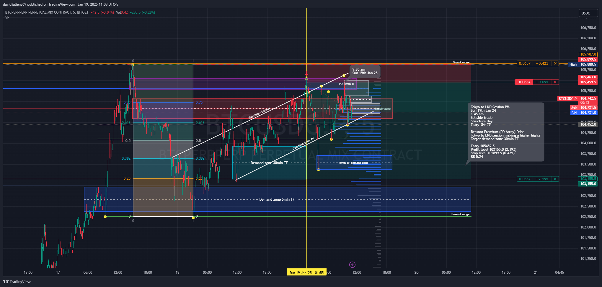 BITGET:BTCUSDC.P Chart Image by davidjulien369