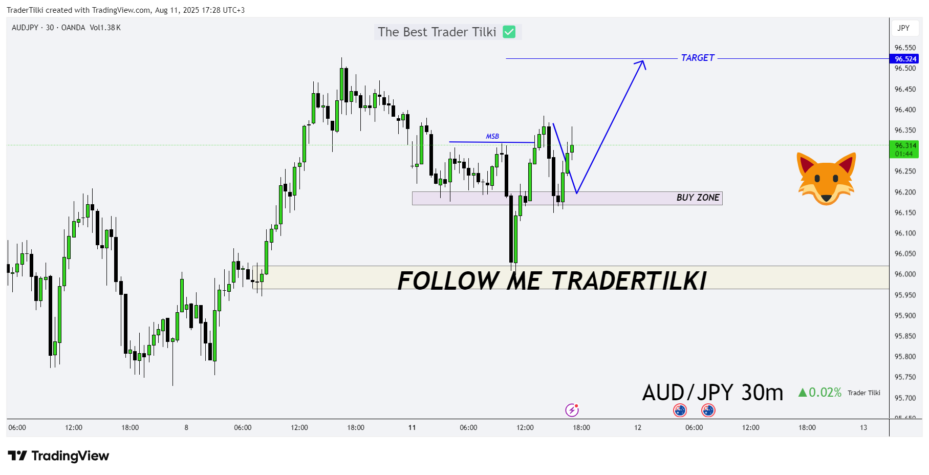 OANDA:AUDJPY Chart Image by TraderTilki
