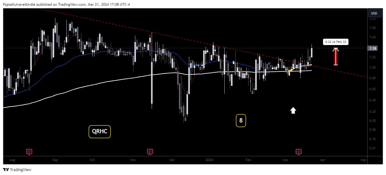 BATS:QRHC Chart Image by PopiaMytravelbirdie