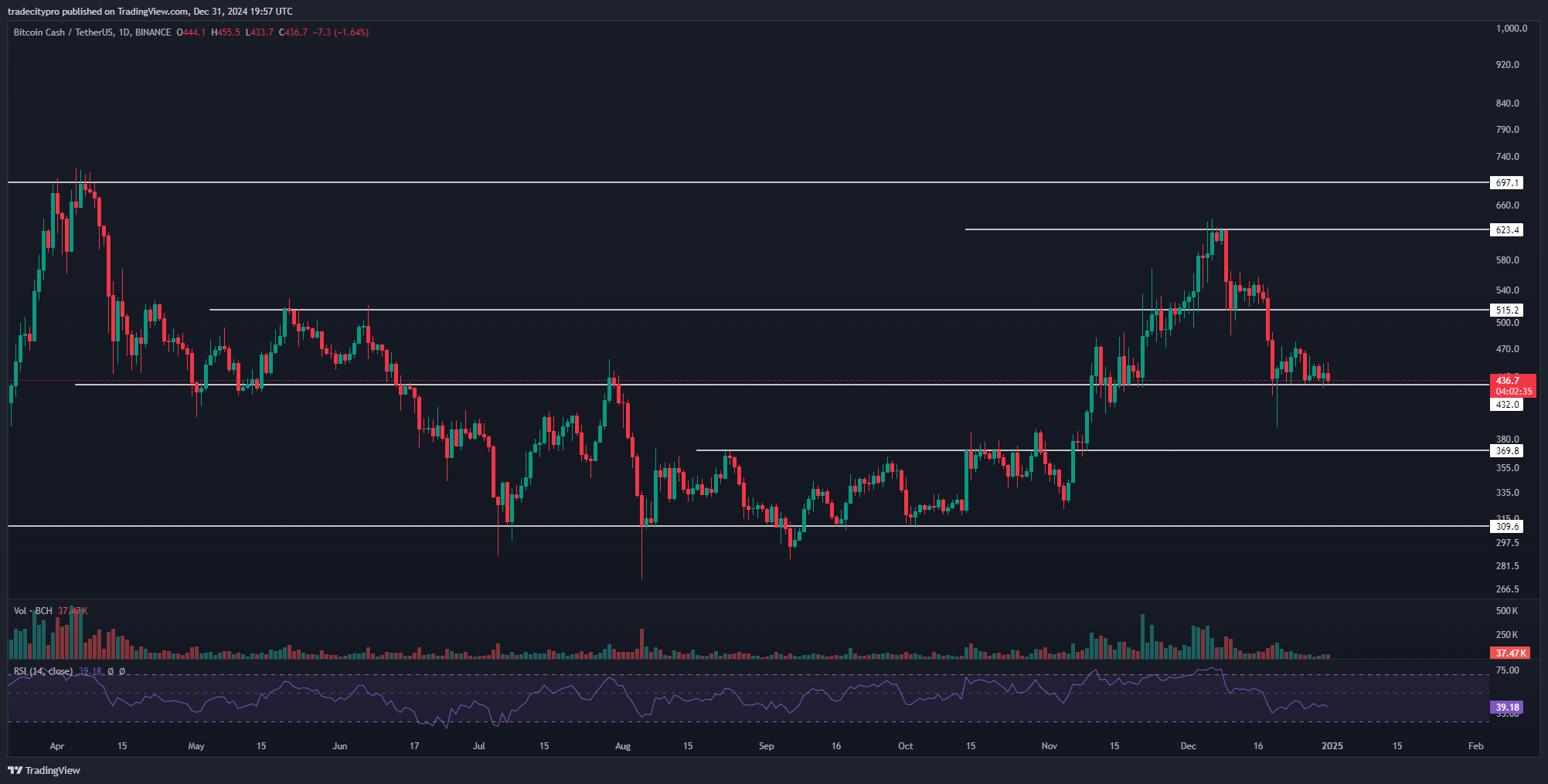 BINANCE:BCHUSDT Chart Image by tradecitypro