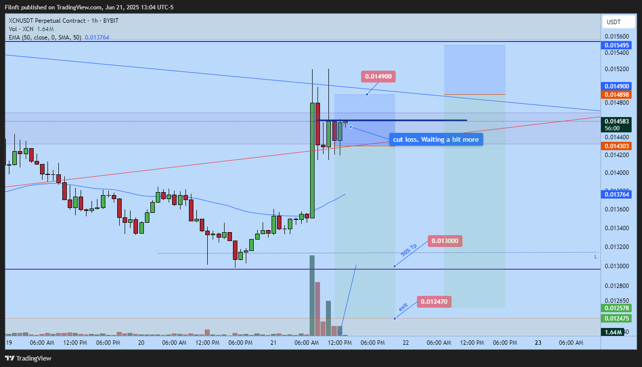 BYBIT:XCNUSDT.P Chart Image by Filnft