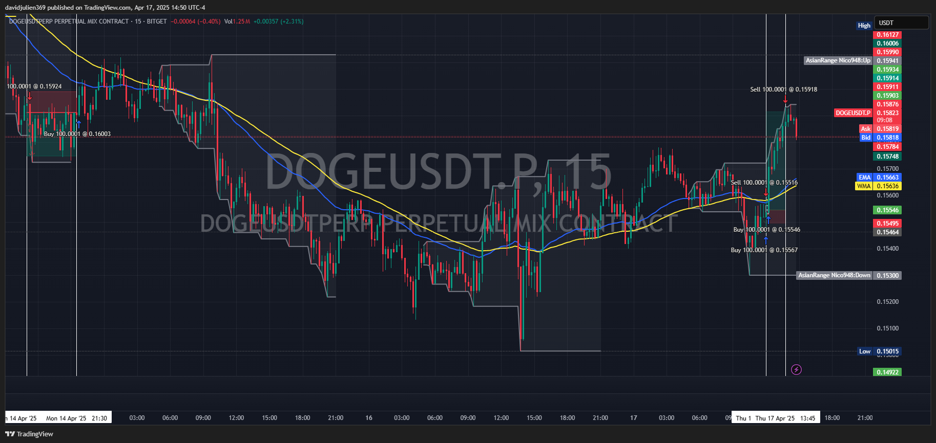BITGET:DOGEUSDT.P Chart Image by davidjulien369
