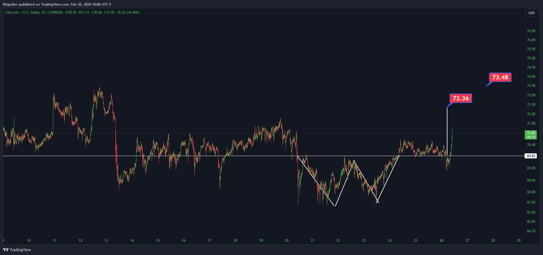 COINBASE:LTCUSD Chart Image by Bitgolder
