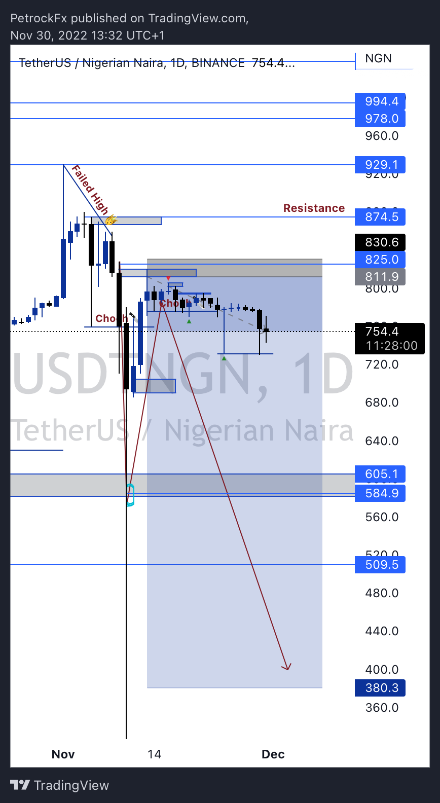 BINANCE:USDTNGN Chart Image by UnknownUnicorn41518471