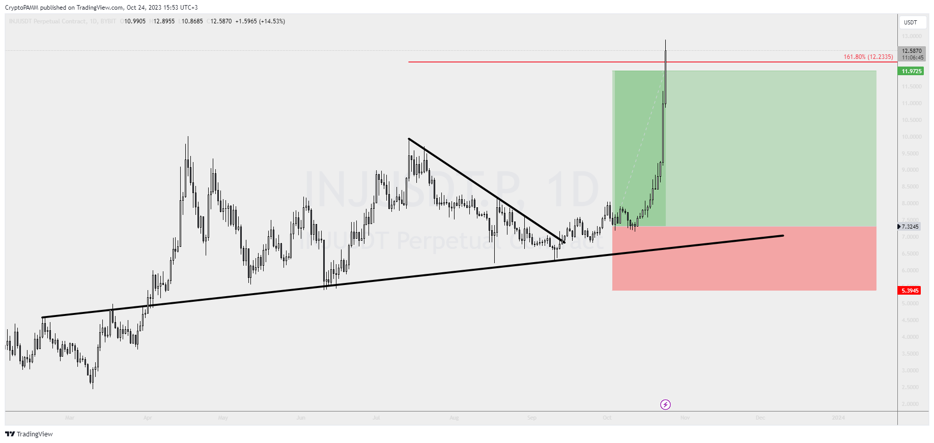 BYBIT:INJUSDT.P Chart Image by CryptoPAMM