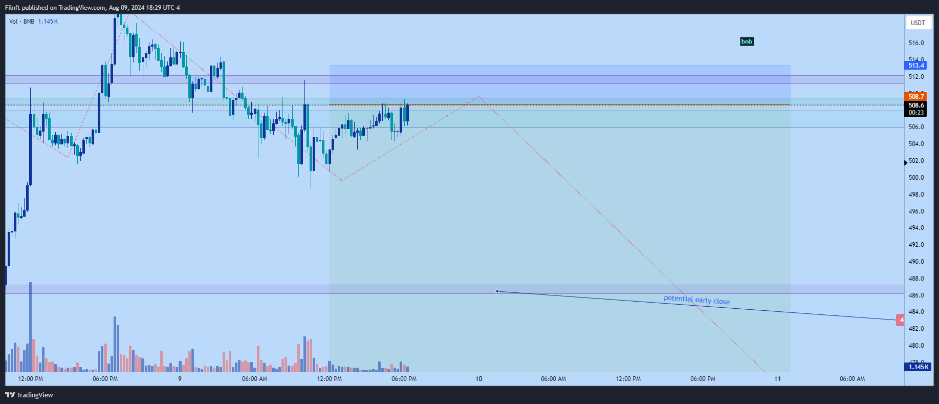 BINANCE:BNBUSDT Chart Image by Filnft