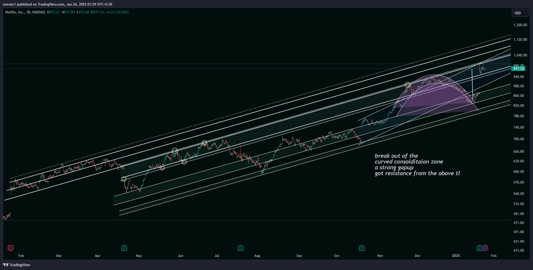 BATS:NFLX Chart Image by omvats1